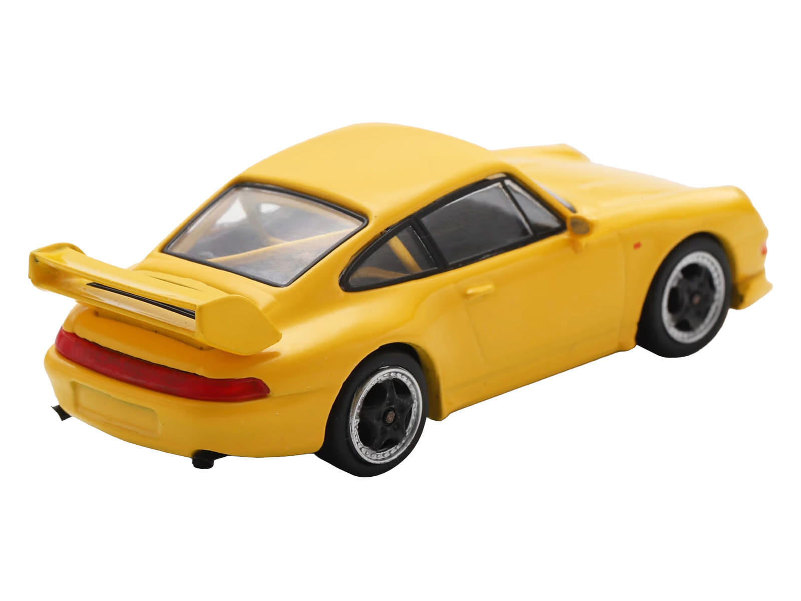 1995 Porsche 911 Carrera RS 3.8 Yellow 1/64 Model Car by Spark - Image 5