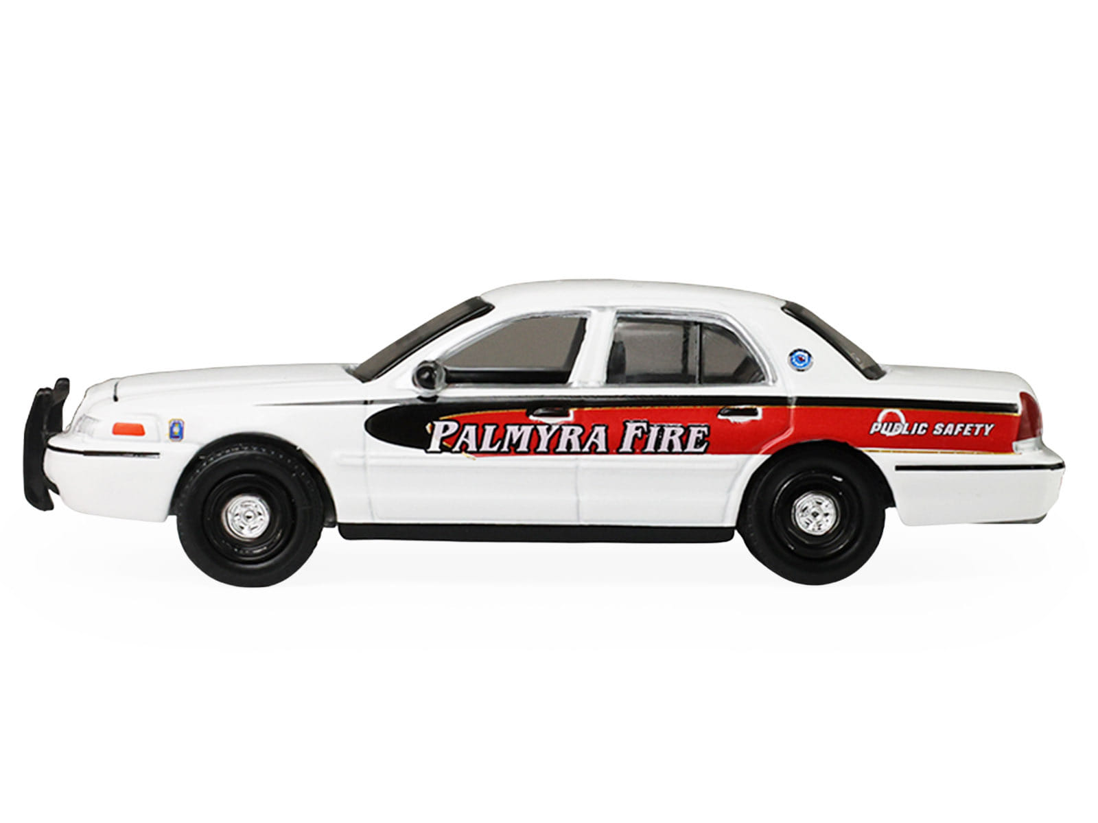2011 Ford Crown Victoria "Palmyra Pennsylvania Citizen's Fire Company" White with Graphics "Fire & Rescue" Series #5 1/64 Diecast Model Car by Greenlight - Image 2