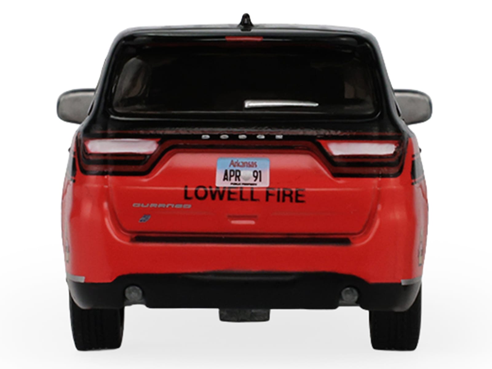 2019 Dodge Durango "Lowell Arkansas Fire Department" Red and Black with Black Stripes "Fire & Rescue" Series #5 1/64 Diecast Model Car by Greenlight - Image 5
