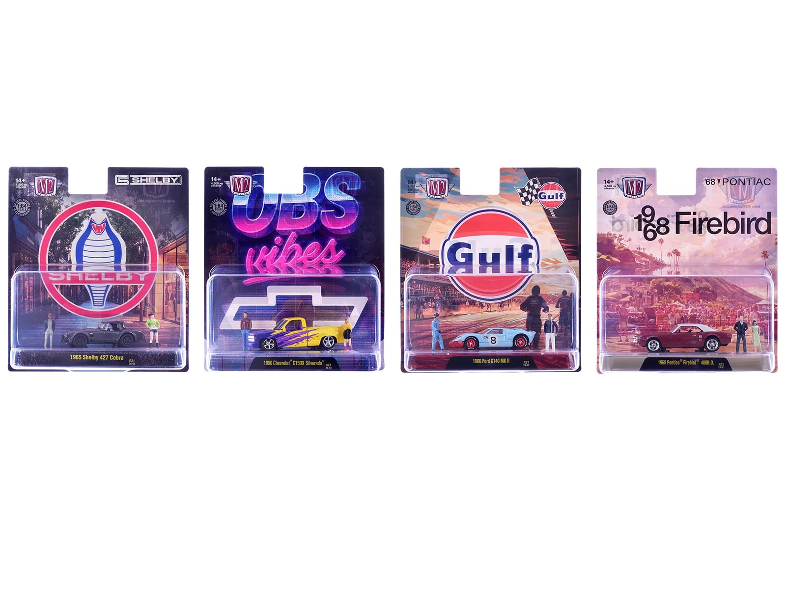 "Auto News" Release 20 Set of 4 Cars Limited Edition to 4500 pieces Worldwide 1/64 Diecast Models by M2 Machines