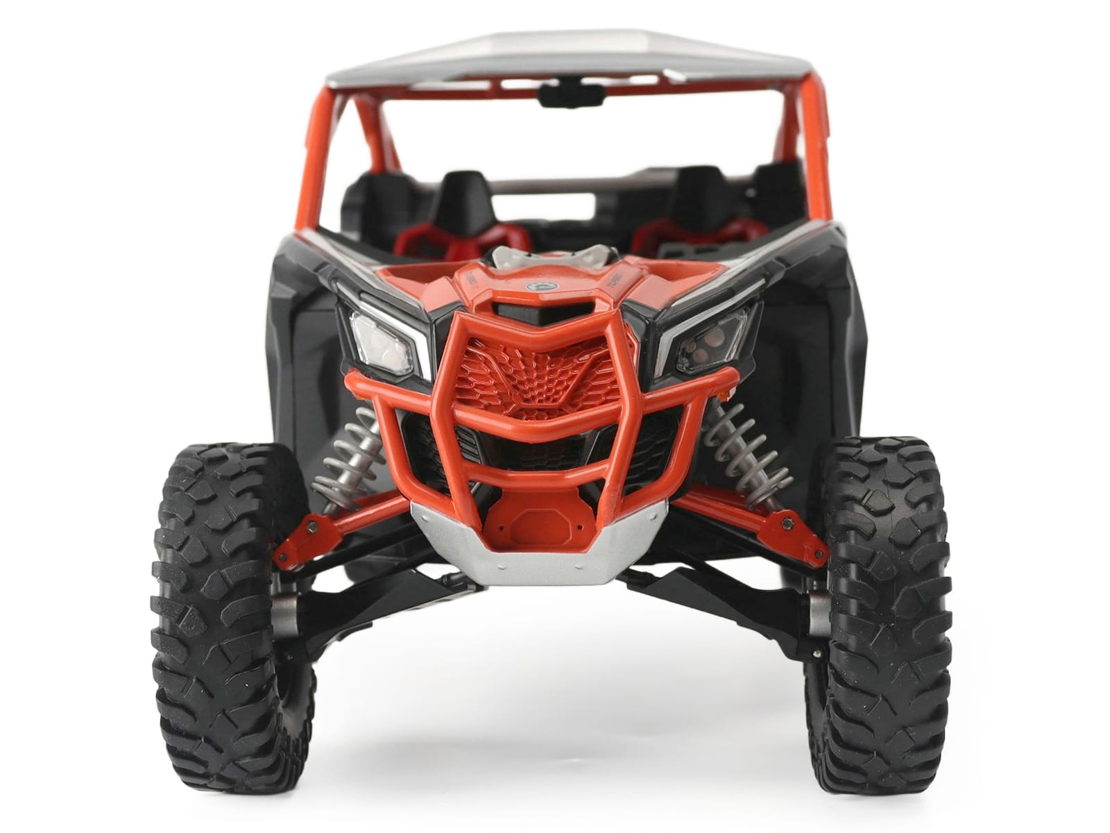Can-Am Maverick X3 X RC Turbo RR Chalk Gray and Orange 1/12 Diecast Model by BRP Models - Image 4
