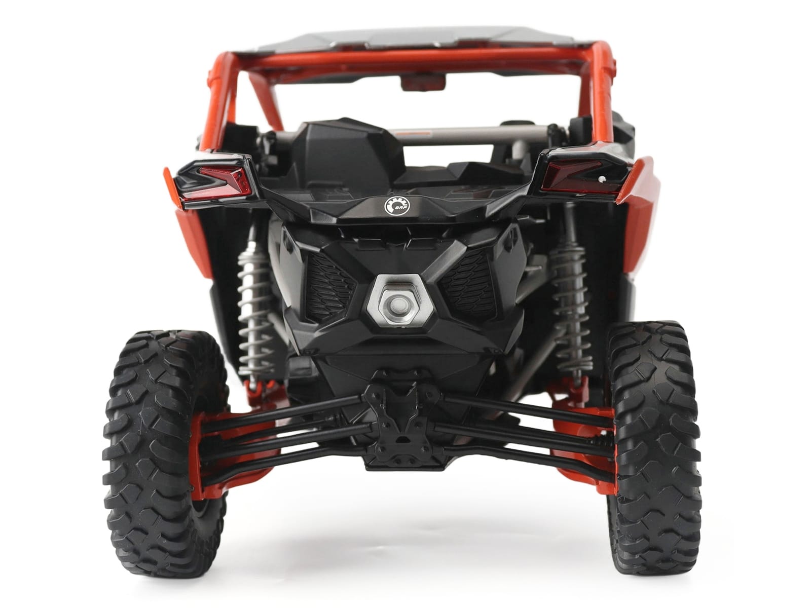 Can-Am Maverick X3 X RC Turbo RR Chalk Gray and Orange 1/12 Diecast Model by BRP Models - Image 5