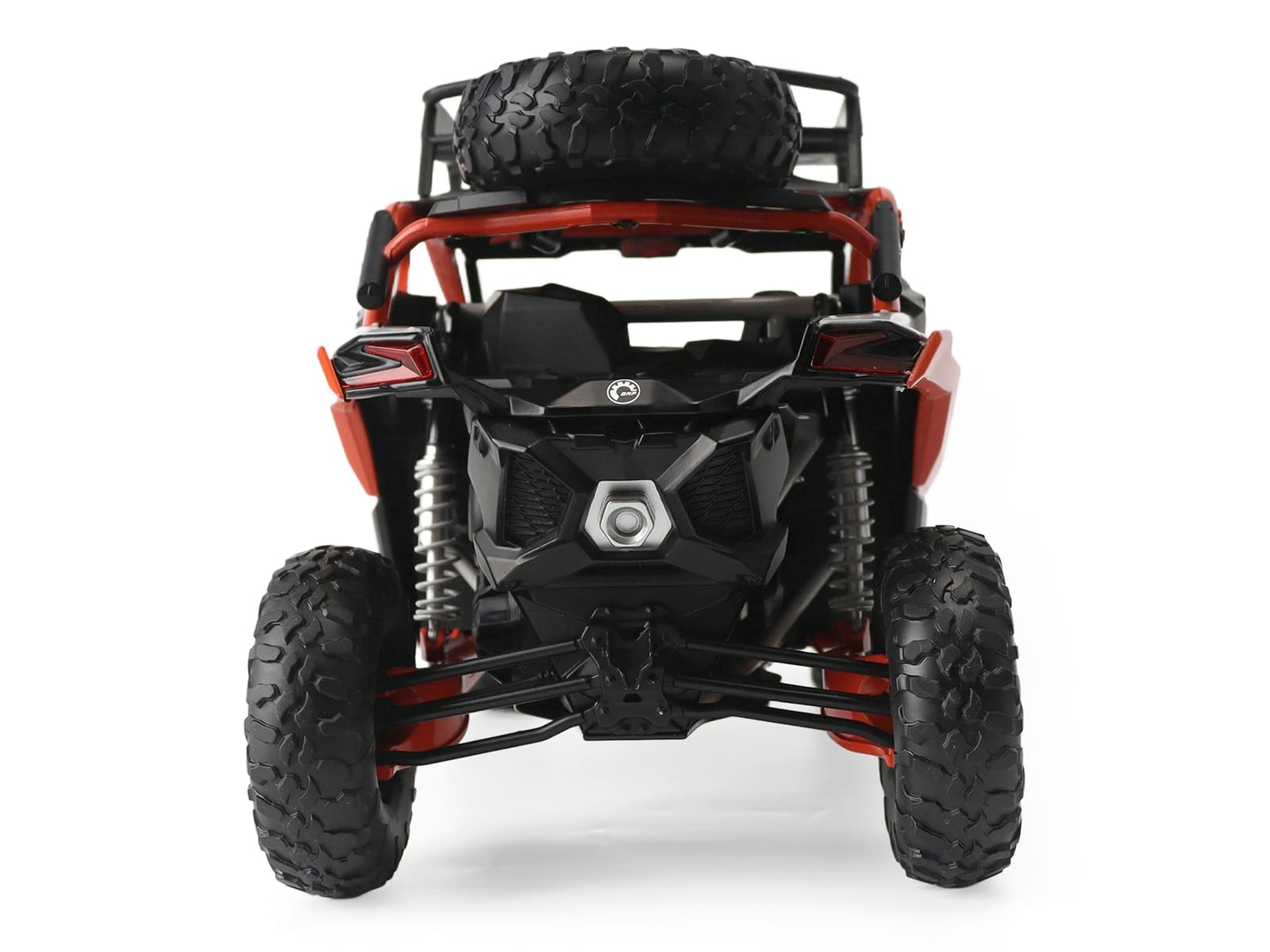 Can-Am Maverick X3 X RS Turbo RR with Roof Rack Chalk Gray and Orange 1/12 Diecast Model by BRP Models - Image 5