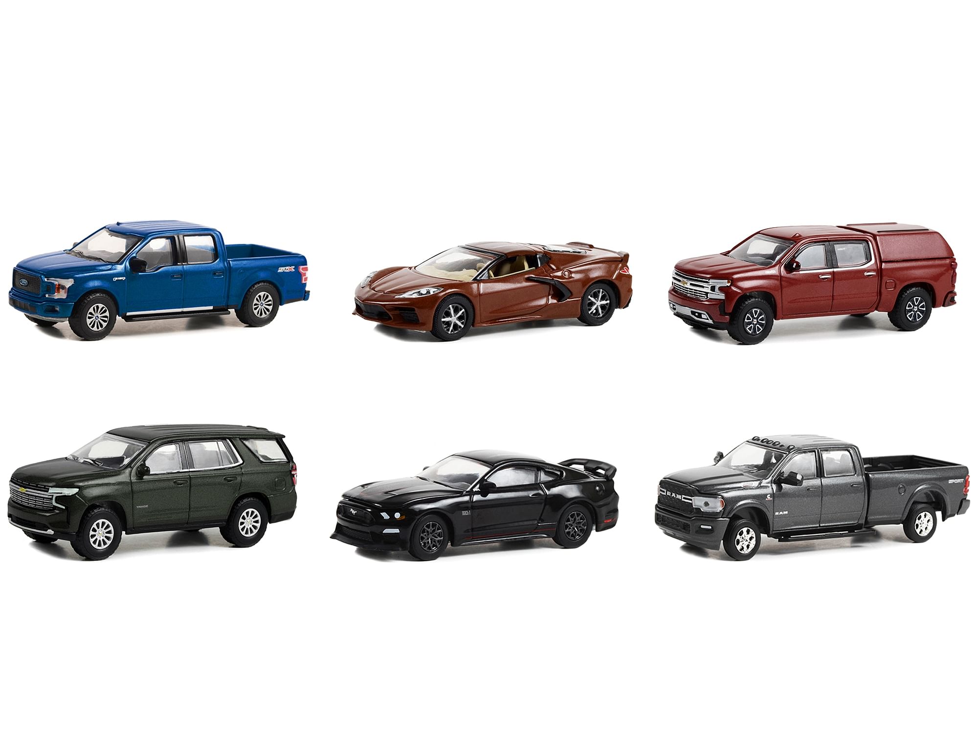 “Showroom Floor” Set of 6 Cars Series 2 1/64 Diecast Model Cars by Greenlight