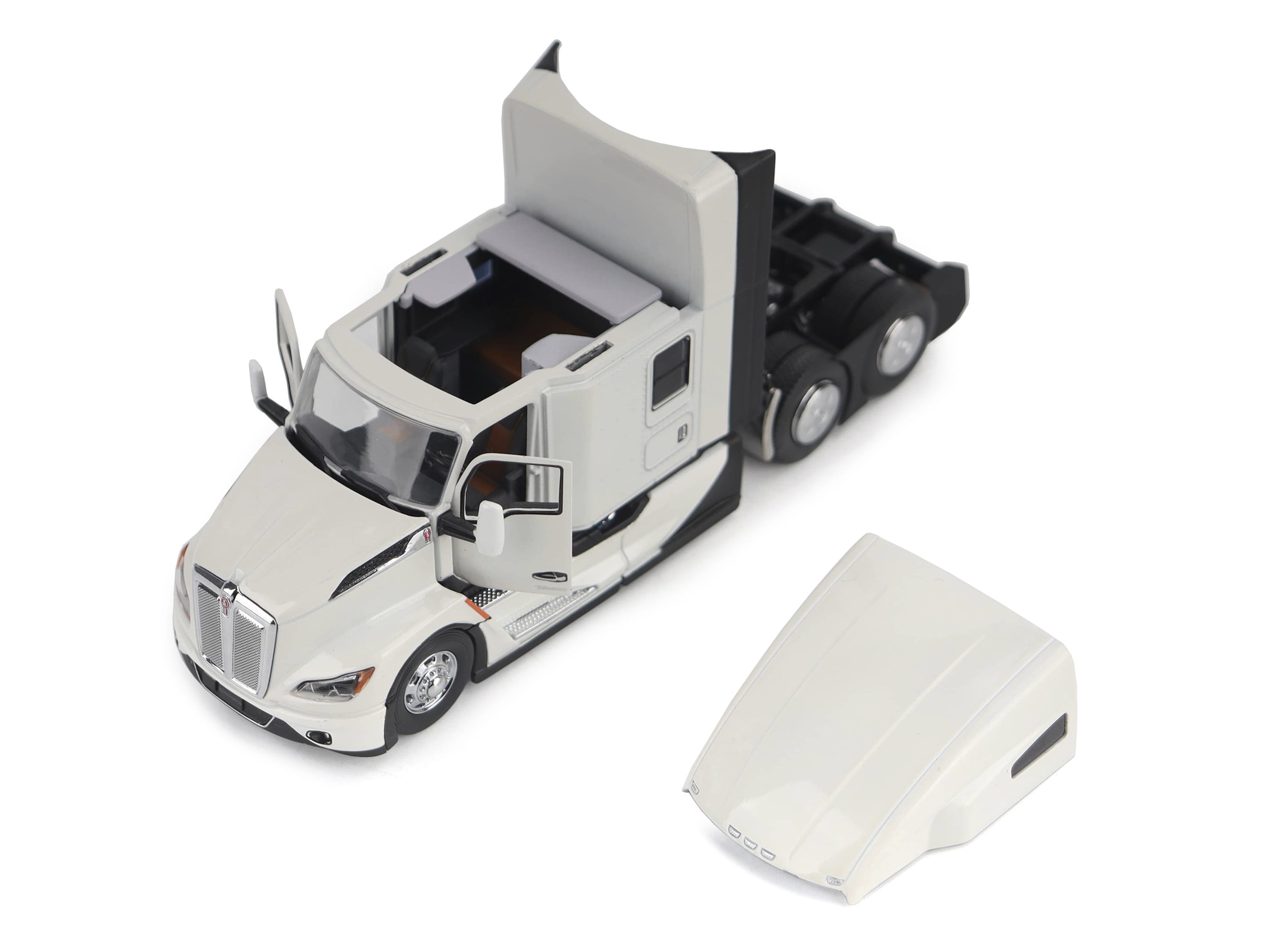 Kenworth T680 Truck Tractor Pearl White "Transport Series" 1/50 Diecast Model by Diecast Masters - Image 3
