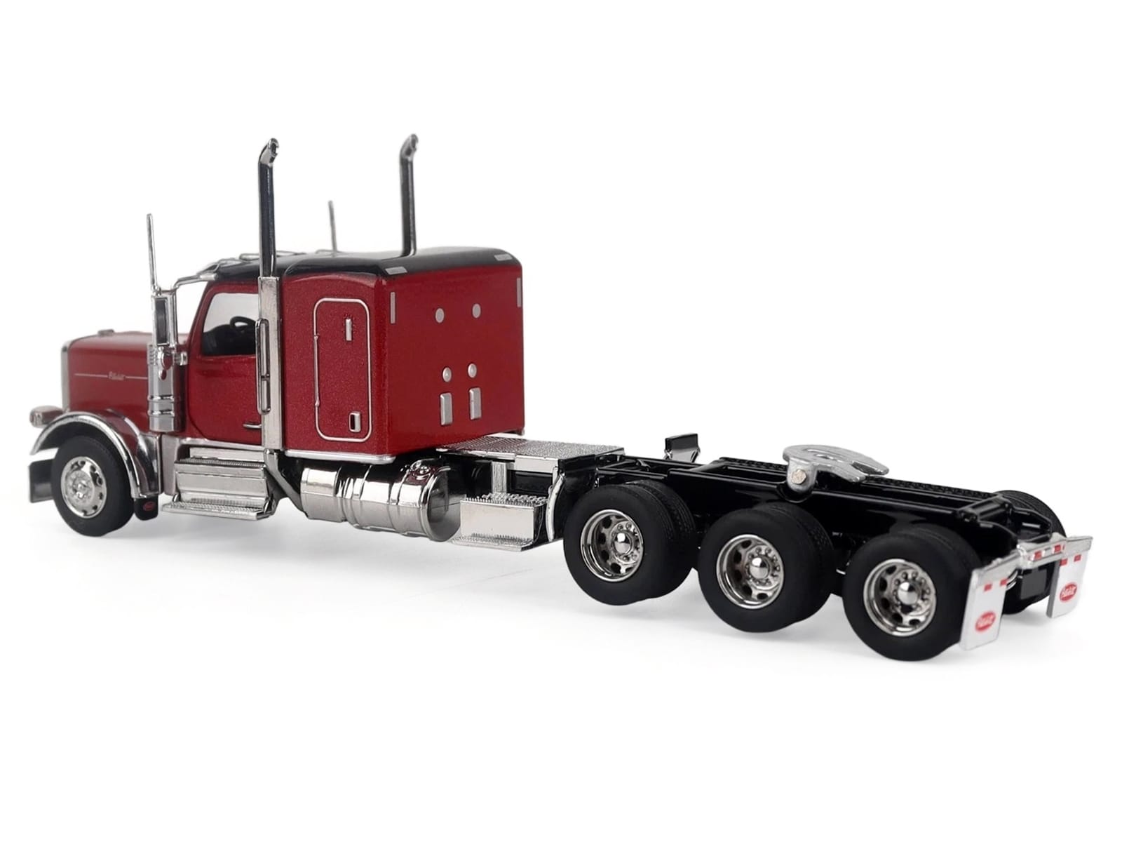 Peterbilt 589 Tridem-Axle Legendary Package Truck Tractor with 58" Sleeper Legendary Red "Transport Series" 1/64 Diecast Model by Diecast Masters - Image 3
