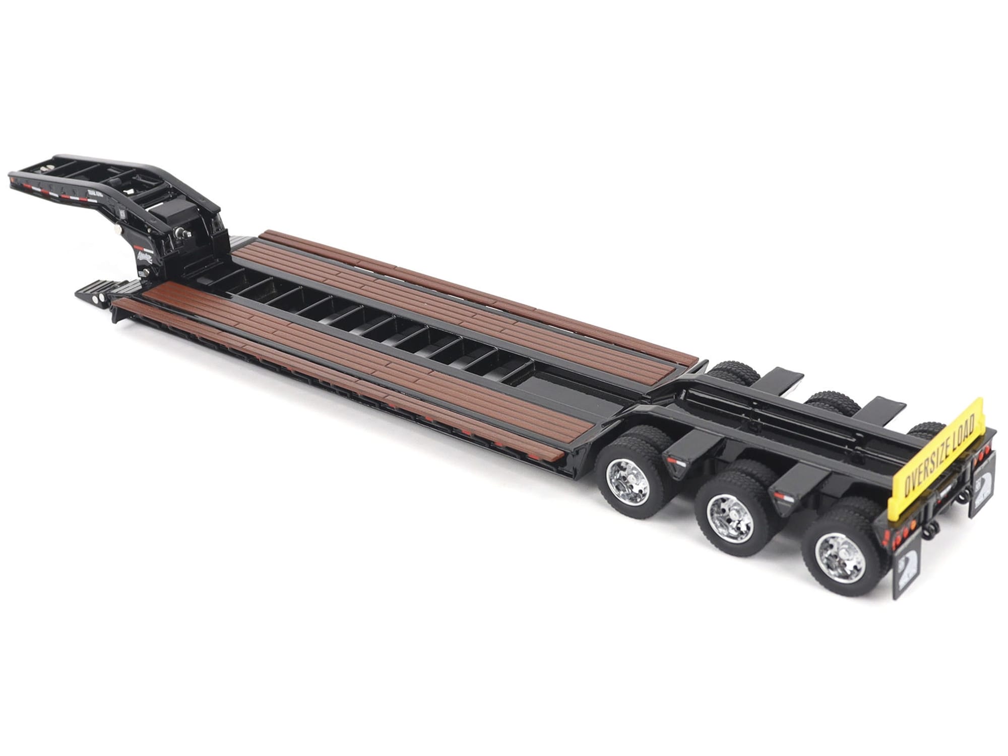 Trail King TK120 Hydraulic Detachable Gooseneck Lowboy Trailer Black (Outrigger Version) "Transport Series" 1/50 Diecast Model by Diecast Masters - Image 4