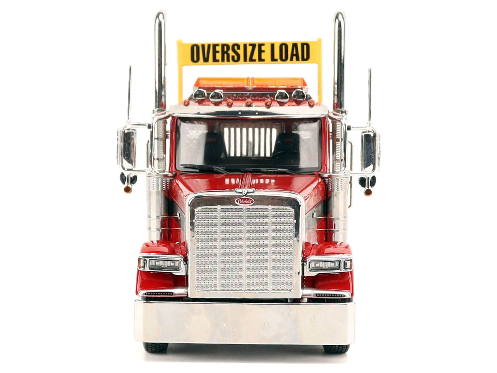 Peterbilt 589 Tridem-Axle Truck Tractor with Day Cab Legendary Red "Transport Series" 1/32 Diecast Model by Diecast Masters - Image 4