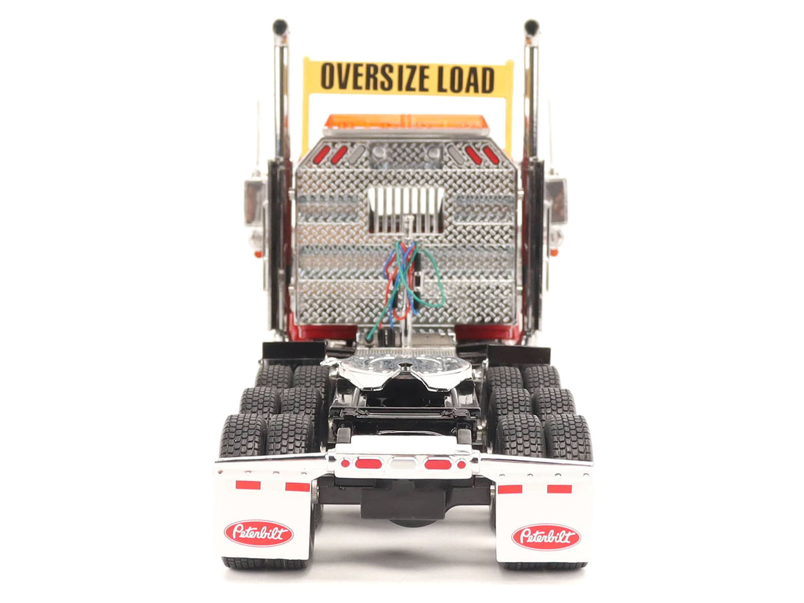 Peterbilt 589 Tridem-Axle Truck Tractor with Day Cab Legendary Red "Transport Series" 1/32 Diecast Model by Diecast Masters - Image 5