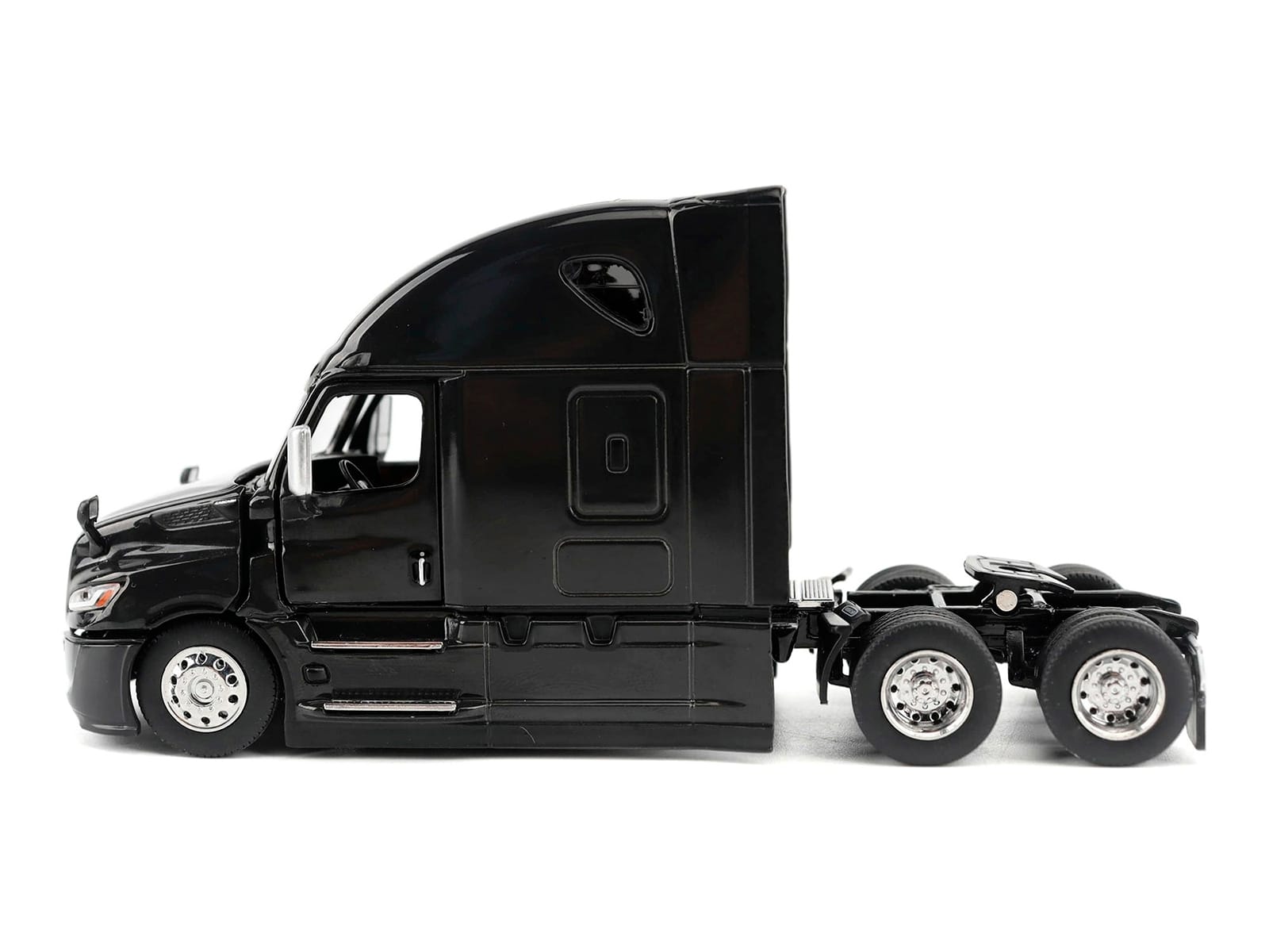 2025 Freightliner Cascadia Gen-5 Sleeper Cab Truck Tractor Night-Shift Black "Transport Series" 1/64 Diecast Model by Diecast Masters - Image 2