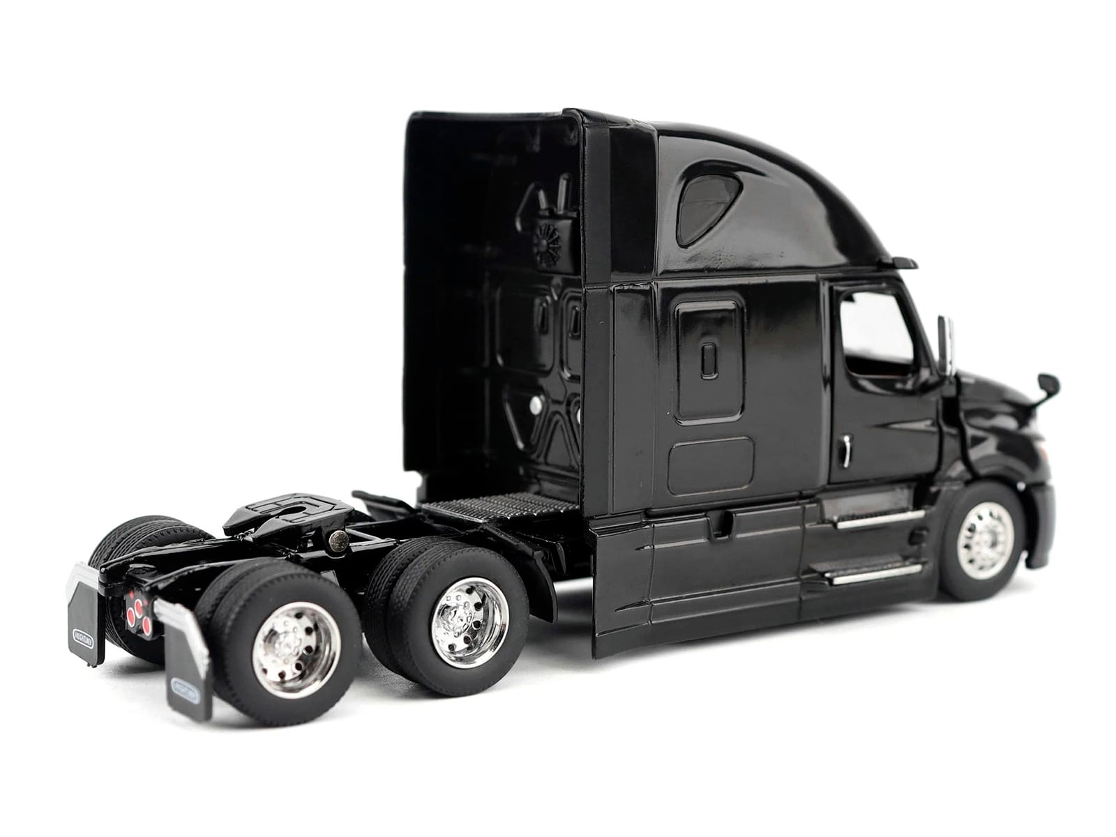 2025 Freightliner Cascadia Gen-5 Sleeper Cab Truck Tractor Night-Shift Black "Transport Series" 1/64 Diecast Model by Diecast Masters - Image 3