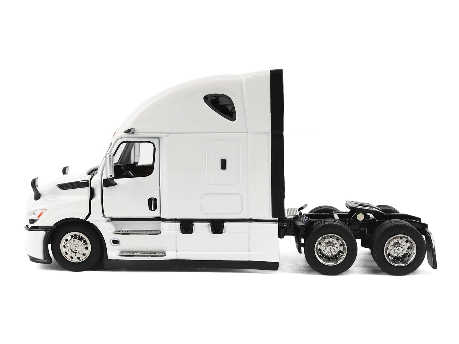 2025 Freightliner Cascadia Gen-5 Sleeper Cab Truck Tractor Winter White "Transport Series" 1/64 Diecast Model by Diecast Masters - Image 2