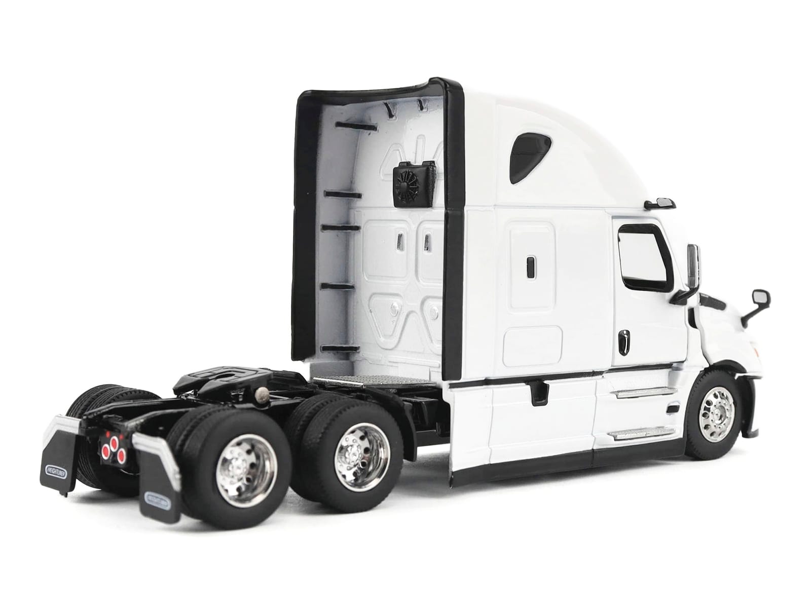 2025 Freightliner Cascadia Gen-5 Sleeper Cab Truck Tractor Winter White "Transport Series" 1/64 Diecast Model by Diecast Masters - Image 3