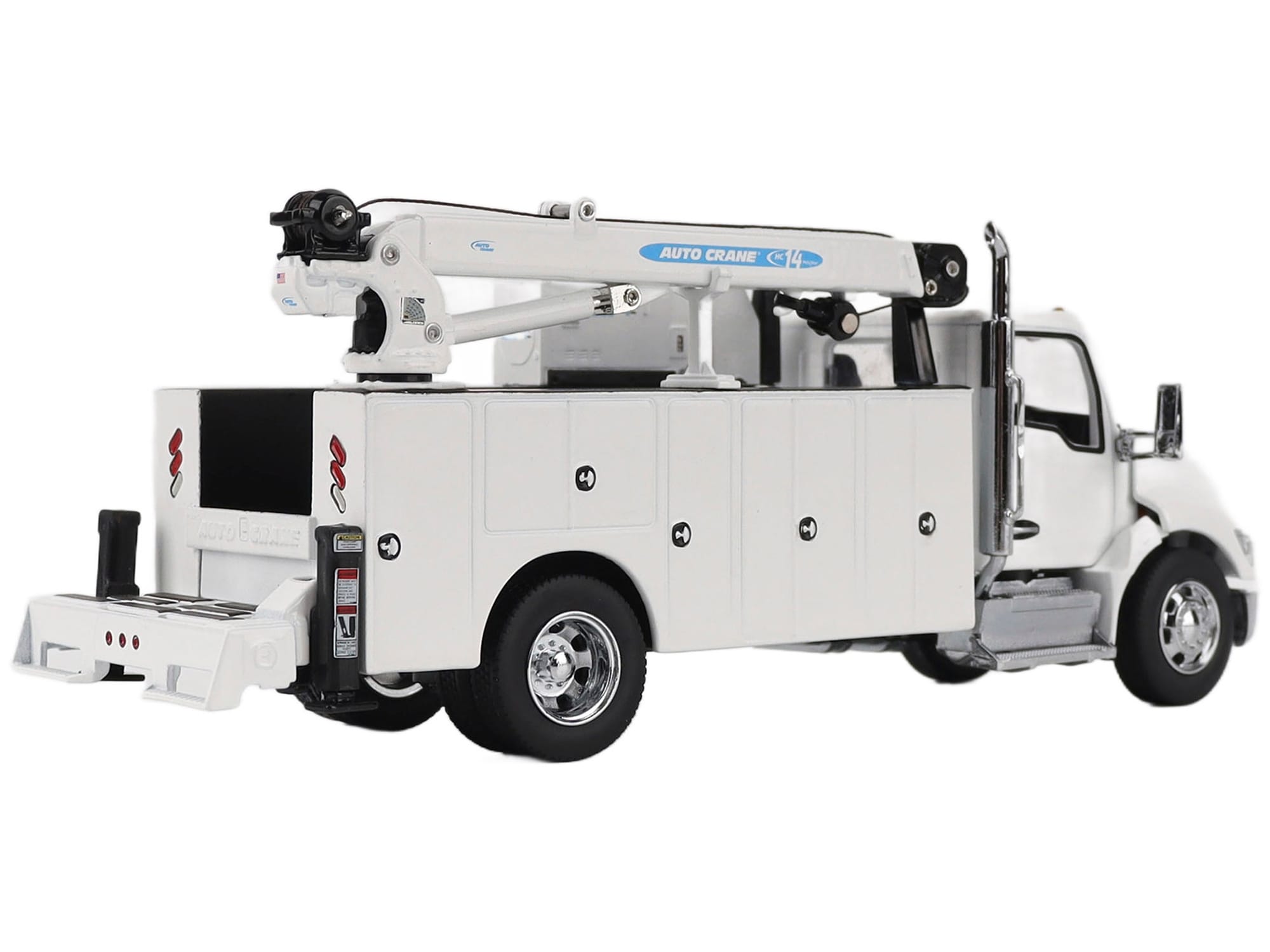 Kenworth T380 Auto-Crane Titan 85-Body HC14-Crane Work Truck with Miller EnPak White "Transport Series" 1/50 Diecast Model by Diecast Masters - Image 5