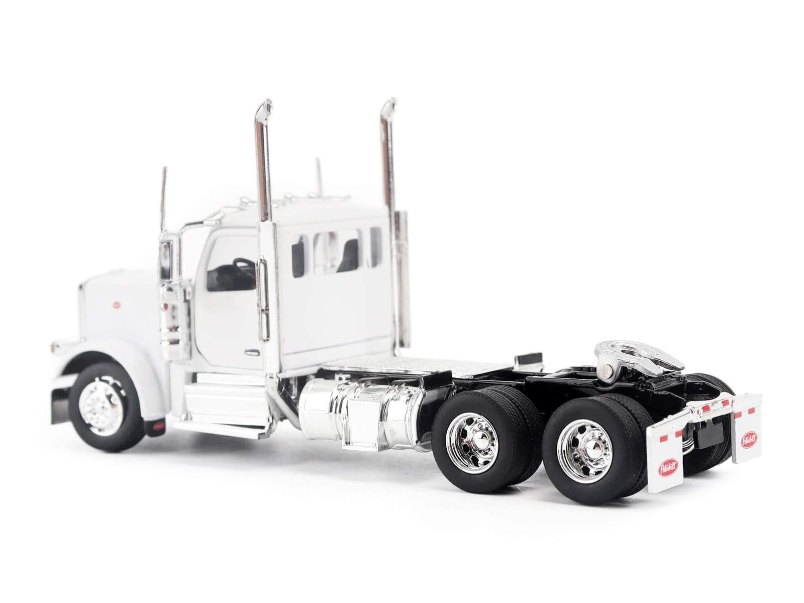 Peterbilt 589 Tandem-Axle Legendary Package Truck Tractor with 58" Sleeper White "Transport Series" 1/64 Diecast Model by Diecast Masters - Image 3