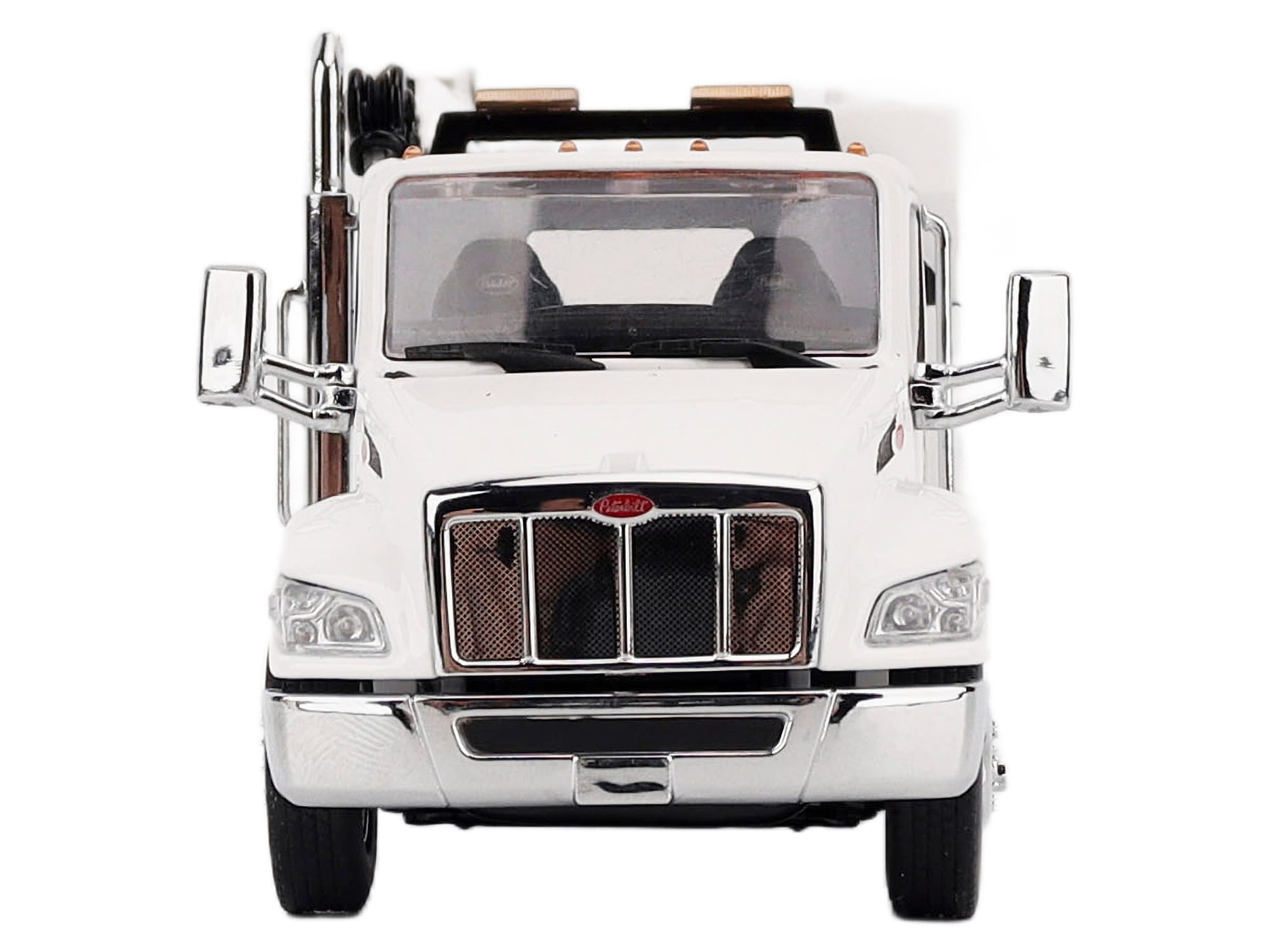 Peterbilt 536 Auto-Crane Titan 85-Body HC14-Crane Work Truck with Miller EnPak White "Transport Series" 1/50 Diecast Model by Diecast Masters - Image 5