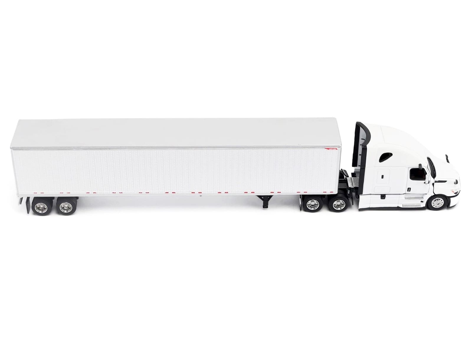 2025 Freightliner Cascadia Gen-5 Truck Tractor with Sleeper and Great Dane Champion 53ft Dry Cargo Trailer Winter White "Transport Series" 1/64 Diecast Model by Diecast Masters - Image 2