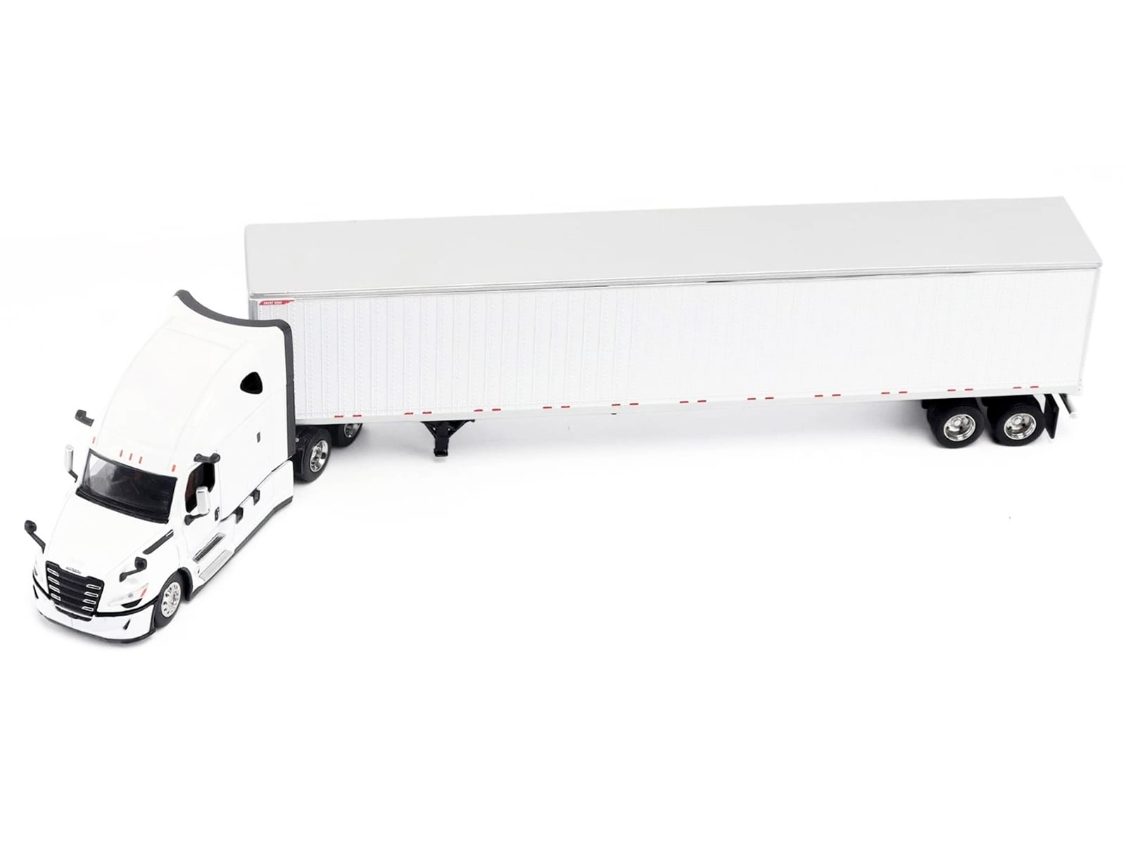 2025 Freightliner Cascadia Gen-5 Truck Tractor with Sleeper and Great Dane Champion 53ft Dry Cargo Trailer Winter White "Transport Series" 1/64 Diecast Model by Diecast Masters - Image 5