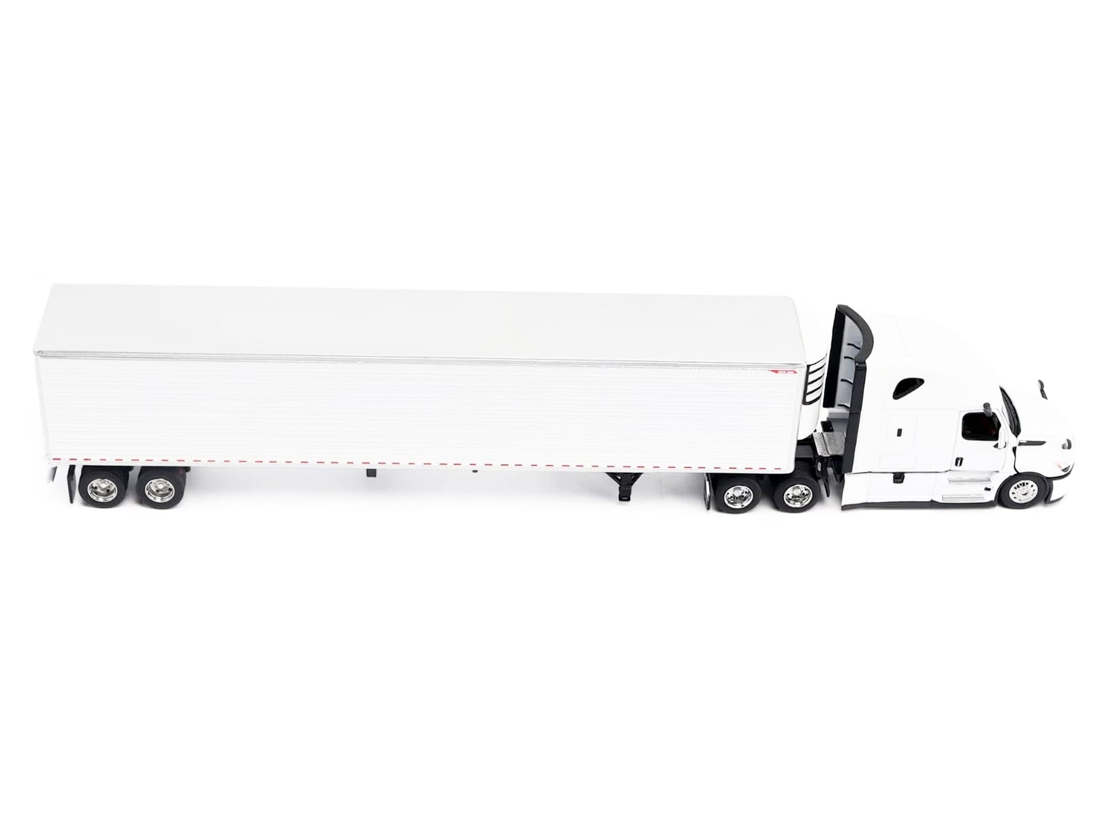 2025 Freightliner Cascadia Gen-5 Truck Tractor with Sleeper and Great Dane Champion 53ft Refrigerated Trailer Winter White "Transport Series" 1/64 Diecast Model by Diecast Masters - Image 2