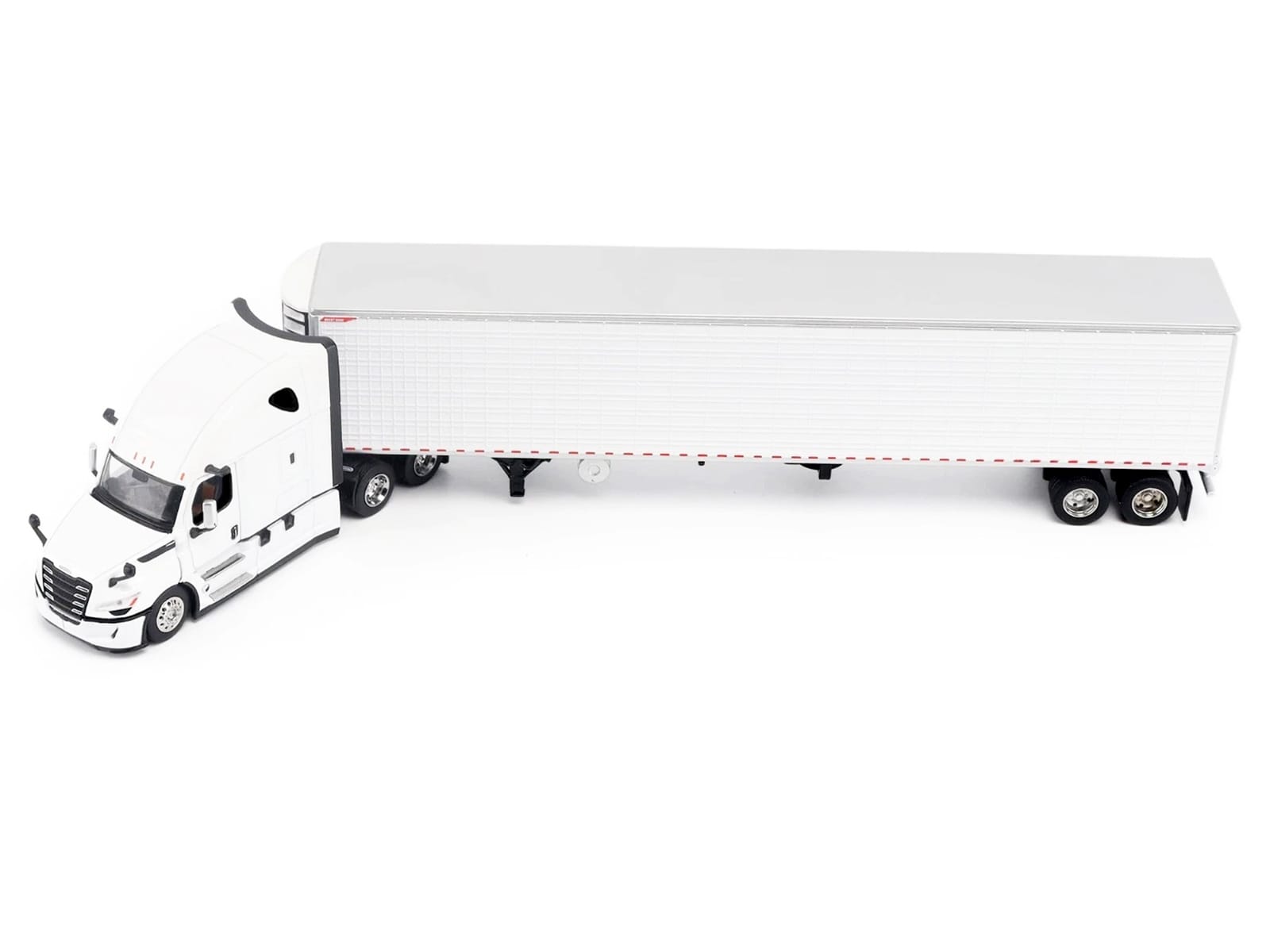 2025 Freightliner Cascadia Gen-5 Truck Tractor with Sleeper and Great Dane Champion 53ft Refrigerated Trailer Winter White "Transport Series" 1/64 Diecast Model by Diecast Masters - Image 4