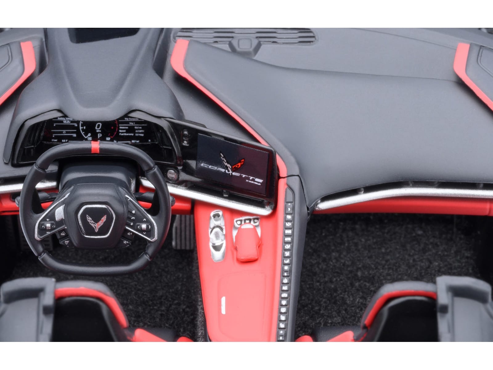 2020 Chevrolet Corvette C8 Stingray Black 1/18 Model Car by Autoart - Image 2