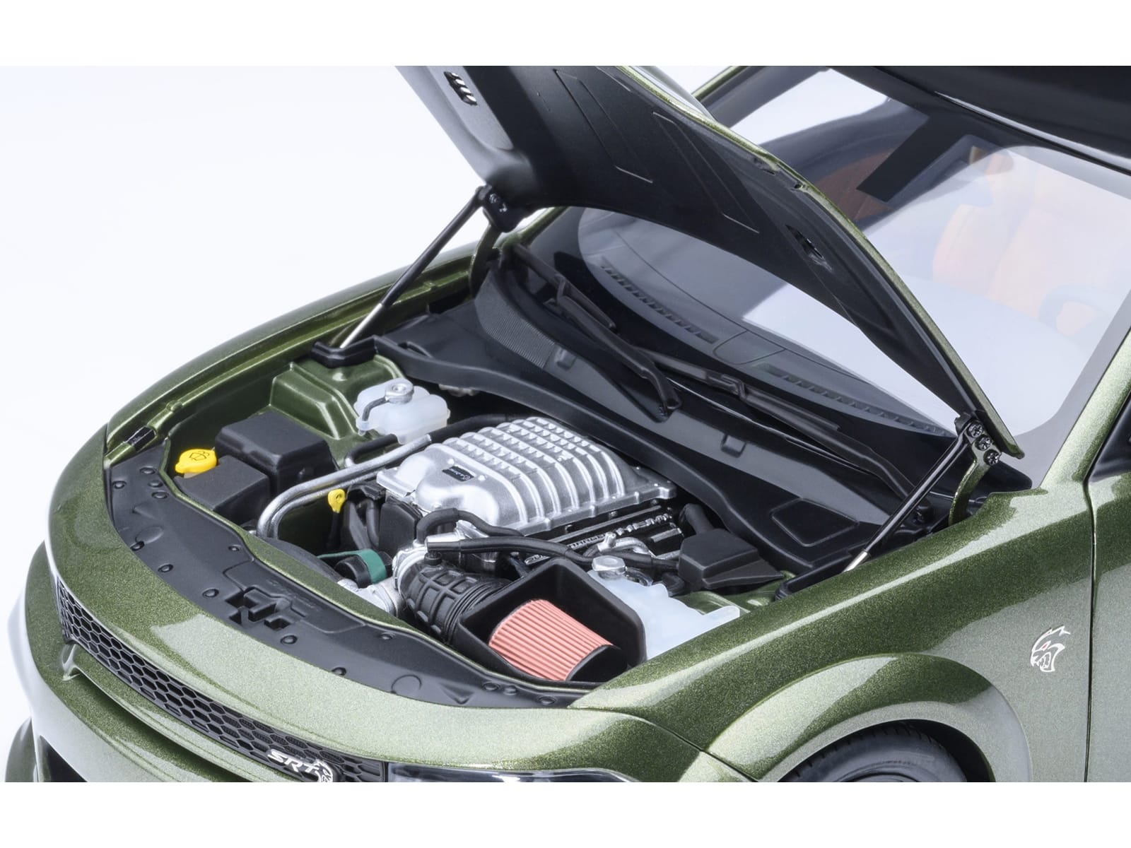 Dodge Charger SRT Hellcat Redeye F8 Green Metallic with Matt Black Top 1/18 Model Car by Autoart - Image 3