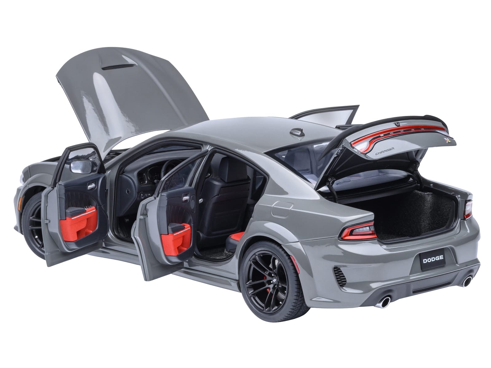 Dodge Charger Scat Pack Widebody Destroyer Gray 1/18 Model Car by Autoart - Image 2