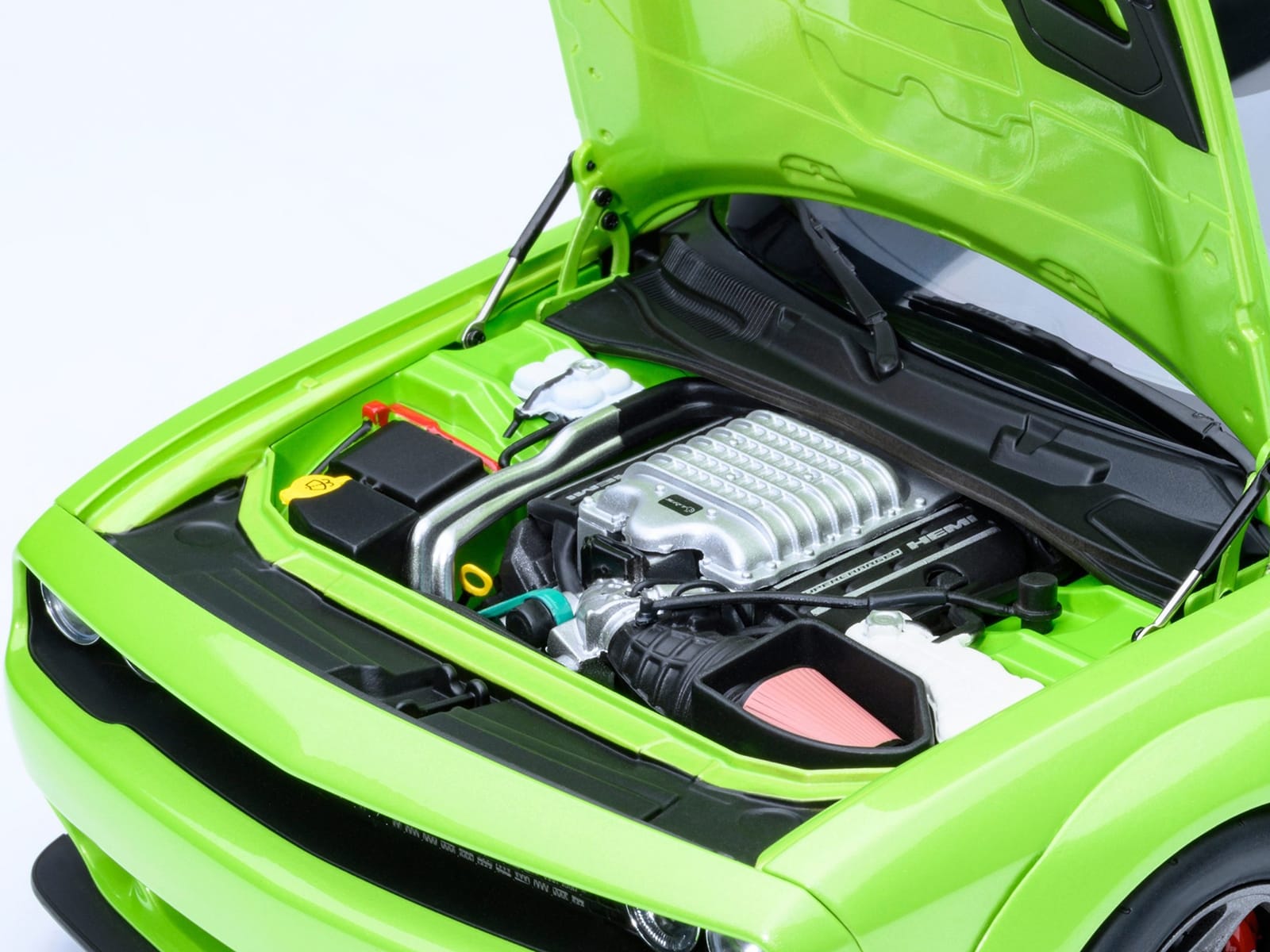 2023 Dodge Challenger SRT Super Stock Sublime Green 1/18 Model Car by Autoart - Image 3