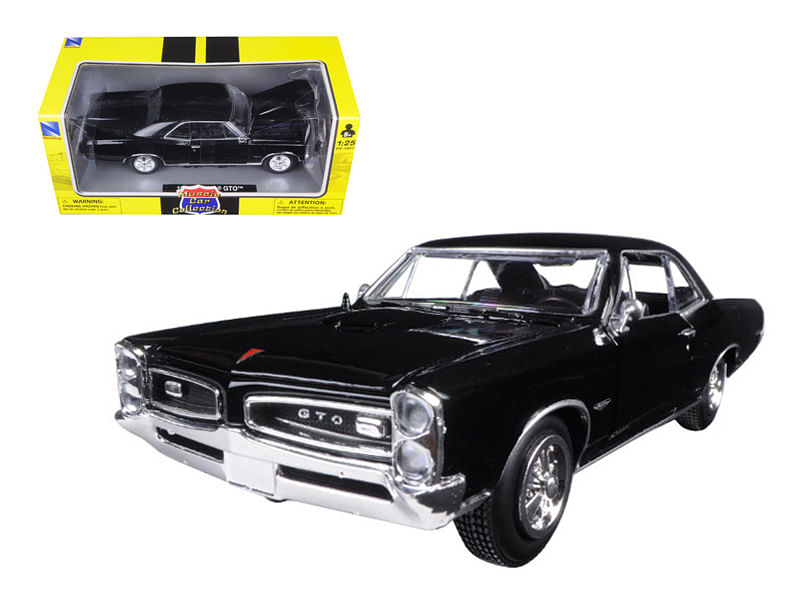 1966 Pontiac GTO Black “Muscle Car Collection” 1/25 Diecast Model Car by New Ray