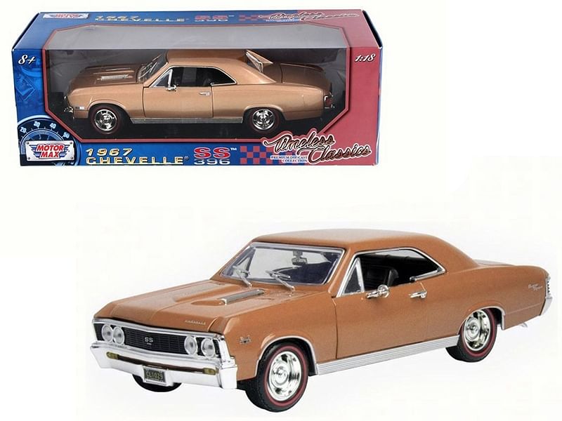 1967 Chevrolet Chevelle SS 396 Golden Brown Metallic “Timeless Classics” Series 1/18 Diecast...