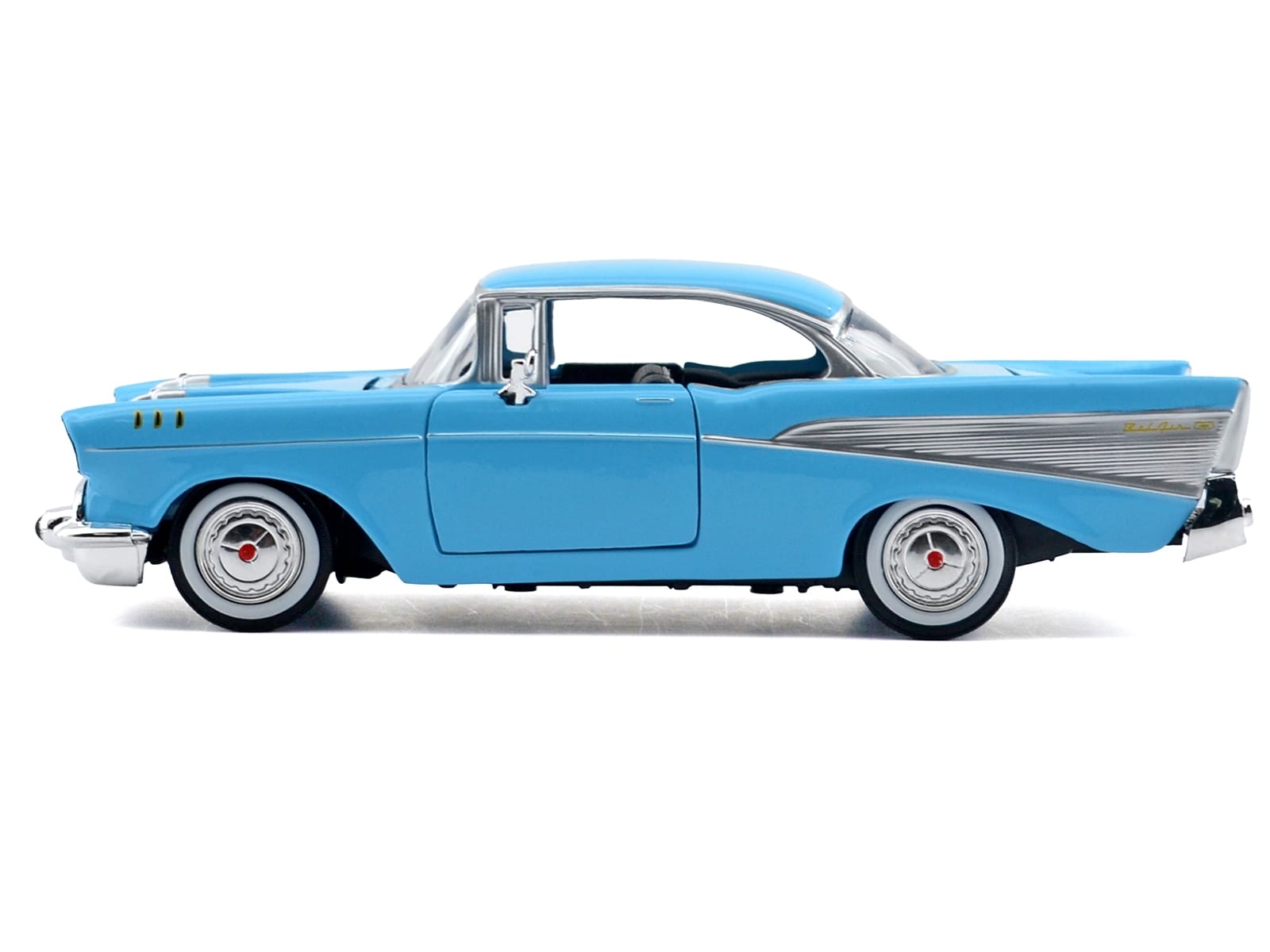 1957 Chevrolet Bel Air Light Blue "Timeless Legends" Series 1/24 Diecast Model Car by Motormax - Image 2