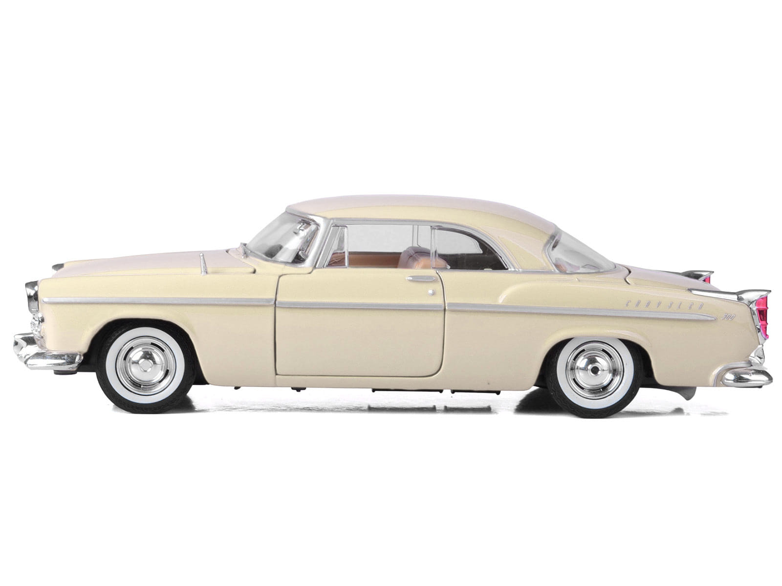1955 Chrysler C300 Cream "Timeless Legends" Series 1/24 Diecast Model Car by Motormax - Image 5