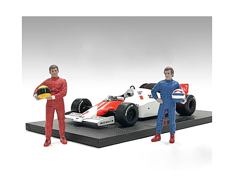 “Racing Legends” 80’s Figures A and B Set of 2 for 1/18 Scale Models by American Diorama