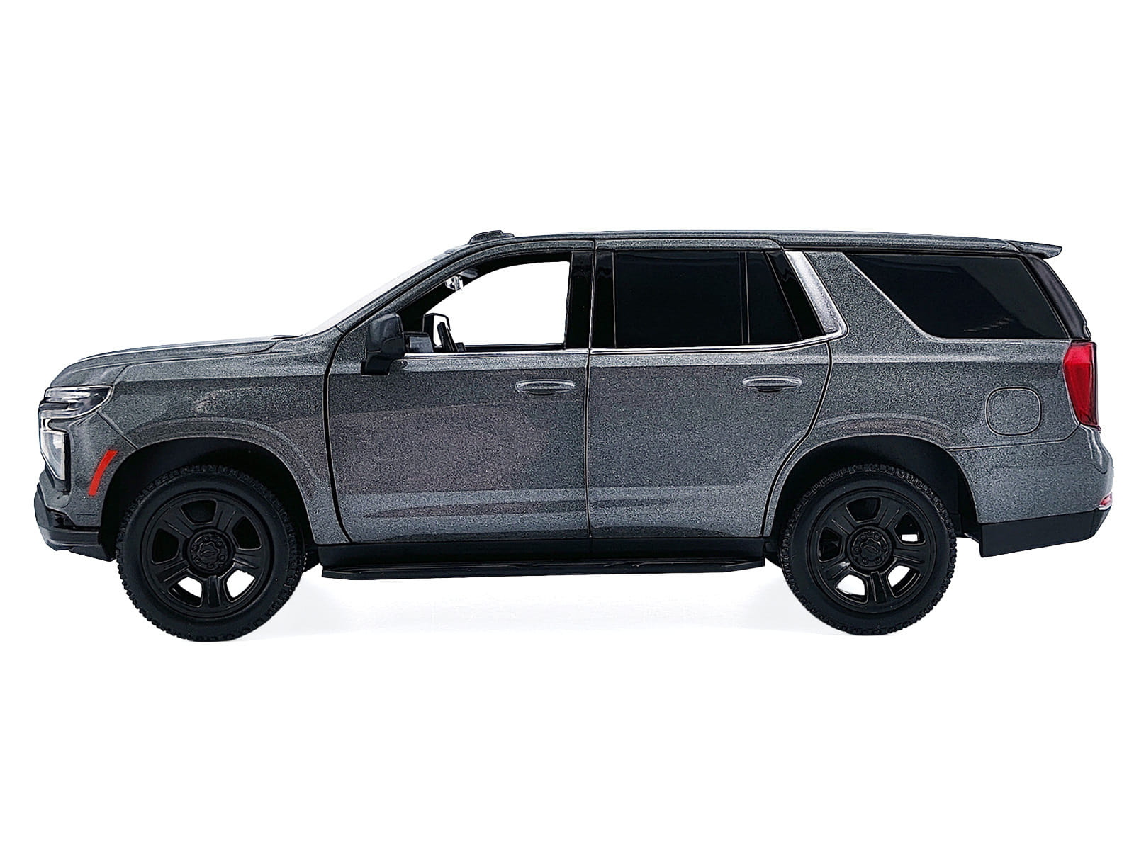 2025 Chevrolet Tahoe PPV Dark Gray Metallic "Custom Builder's Kit - Law Enforcement and Public Service" 1/24 Diecast Model Car by Motormax - Image 3