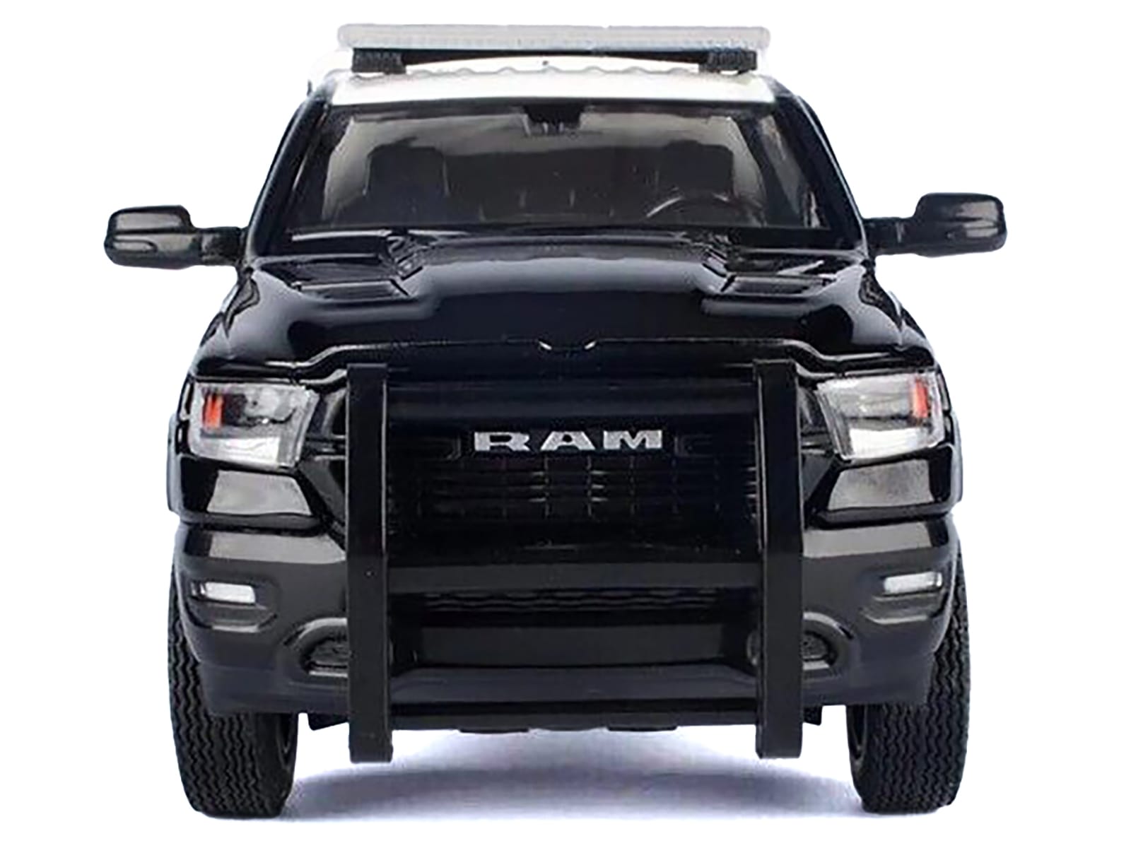 2019 RAM 1500 Laramine Crew Cab Pickup Truck "California Highway Patrol" Black and White with Truck Bed Camper "Law Enforcement and Public Service" Series 1/27 Diecast Model Car by Motormax - Image 2