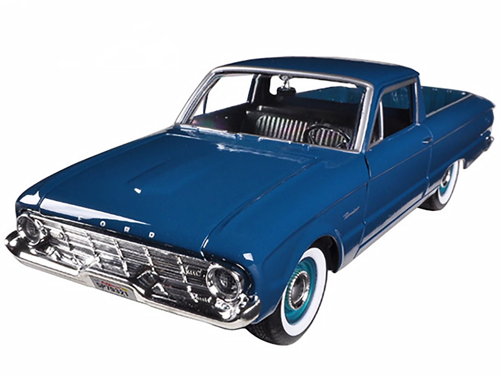 1960 Ford Falcon Ranchero Pickup Blue 1/24 Diecast Model Car by Motormax - Image 2