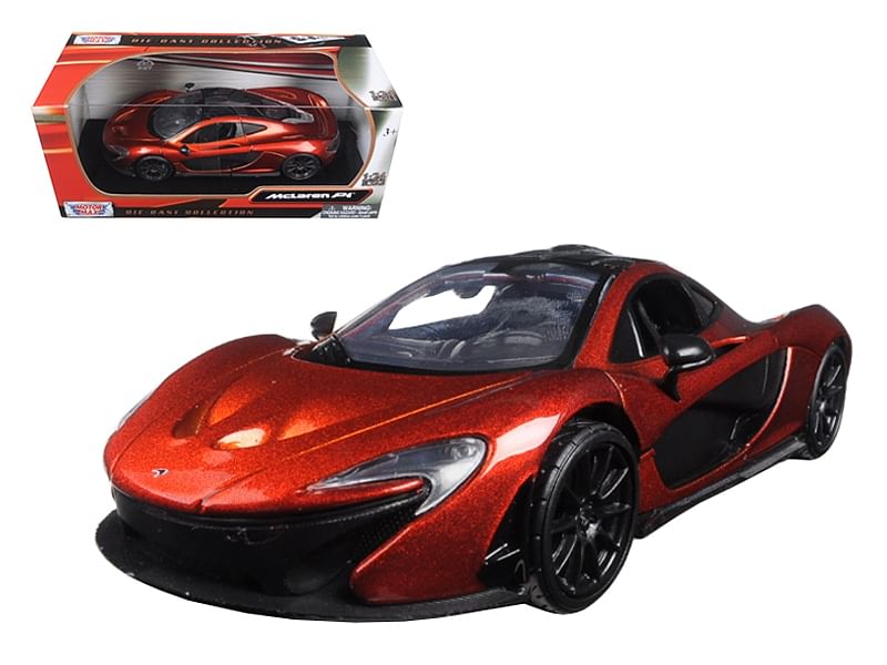 McLaren P1 Orange Metallic 1/24 Diecast Model Car by Motormax