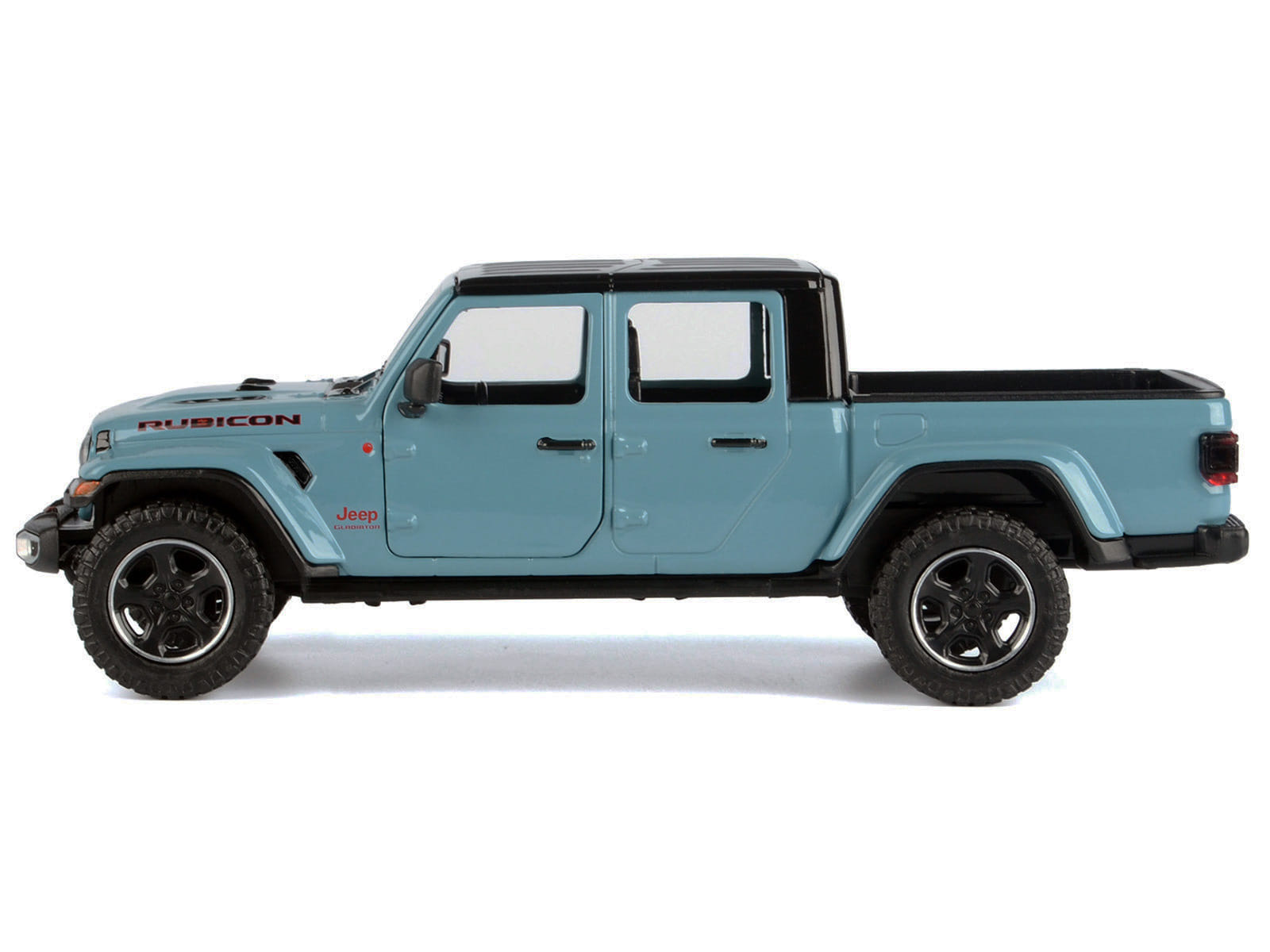 2021 Jeep Gladiator Rubicon (Closed Top) Pickup Truck Blue with Black Top 1/27 Diecast Model Car by Motormax - Image 2