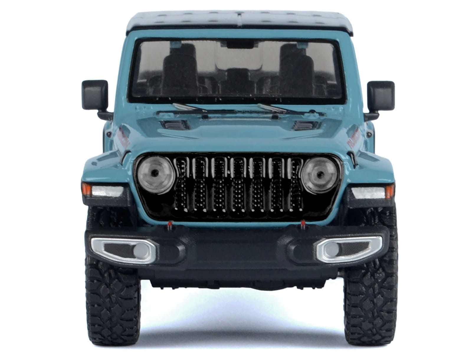 2021 Jeep Gladiator Rubicon (Closed Top) Pickup Truck Blue with Black Top 1/27 Diecast Model Car by Motormax - Image 3
