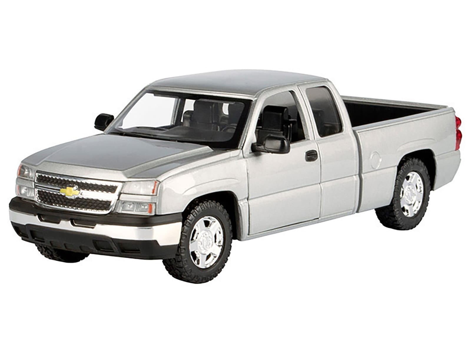 2006 Chevrolet Silverado 1500 Pickup Truck Gray Metallic "Timeless Legends" Series 1/25 Diecast Model Car by Motormax - Image 2