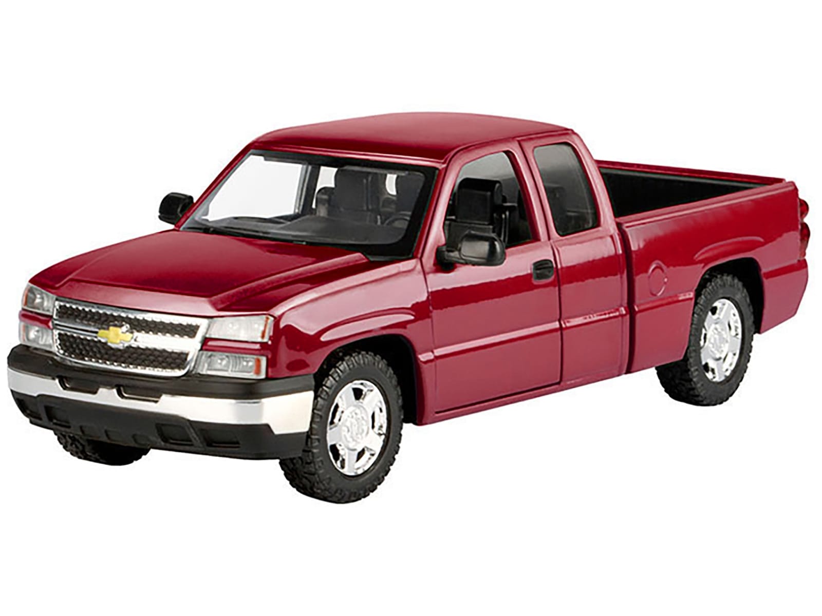 2006 Chevrolet Silverado 1500 Pickup Truck Red Metallic "Die-Cast Collection" Series 1/25 Diecast Model Car by Motormax - Image 2