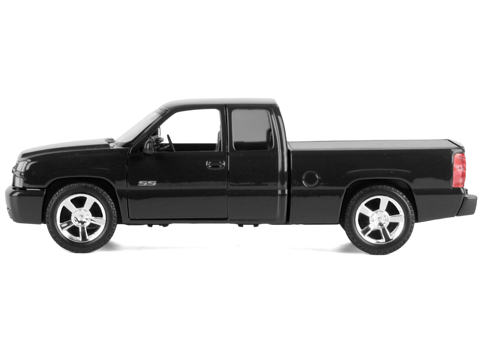 2006 Chevrolet Silverado SS Pickup Truck Black "Timeless Legends" Series 1/25 Diecast Model Car by Motormax - Image 3