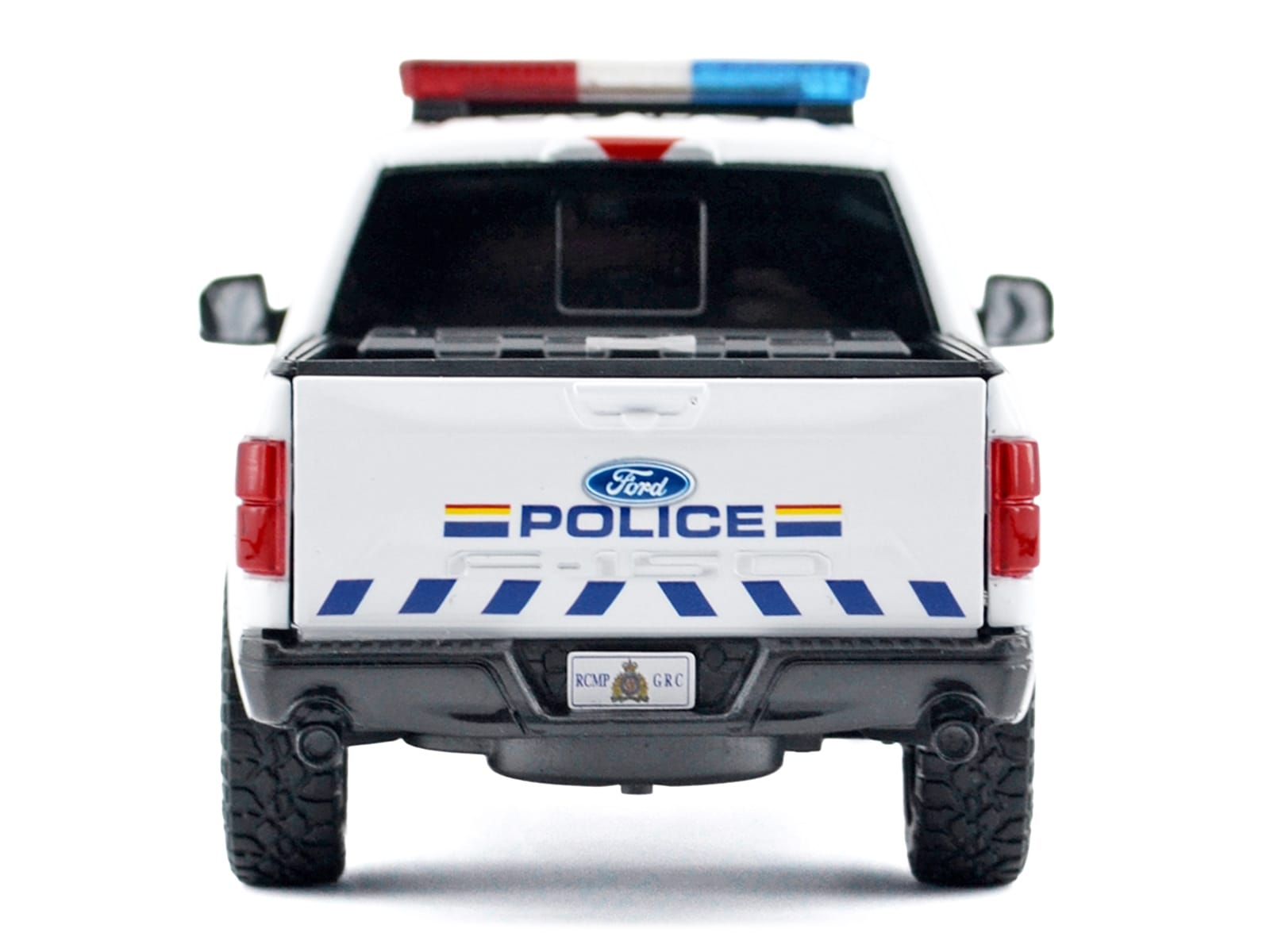 2019 Ford F-150 Lariat Crew Cab Pickup Truck "Royal Canadian Mounted Police" White with Flashing Light Bar and Front and Rear Lights and Sounds "Law Enforcement and Public Service" Series 1/27 Diecast Model Car by Motormax - Image 4