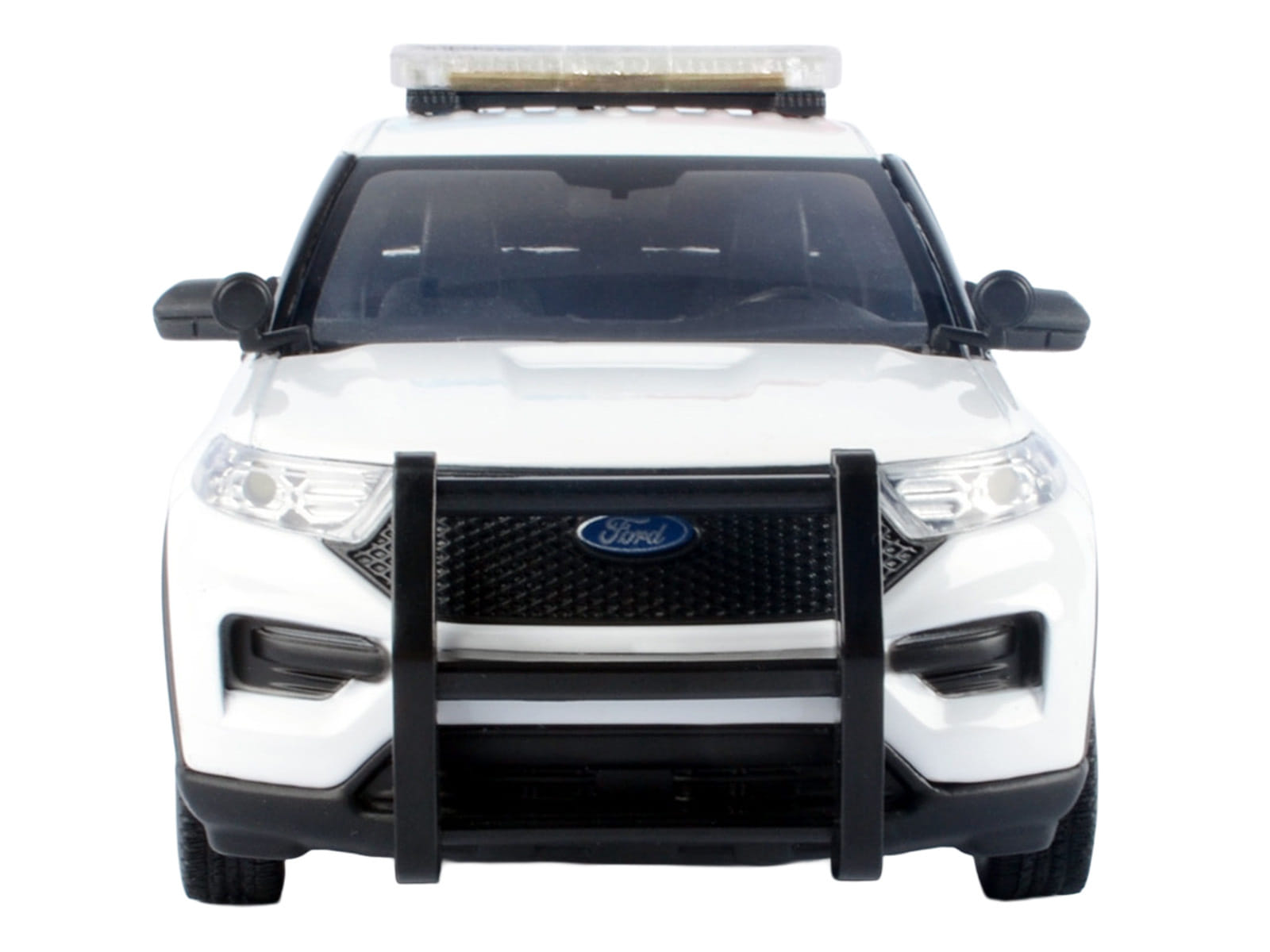 2022 Ford Police Interceptor Utility White "Royal Canadian Mounted Police (RCMP)" with Flashing Light Bar and Front and Rear Lights and Sounds 1/24 Diecast Model Car by Motormax - Image 4