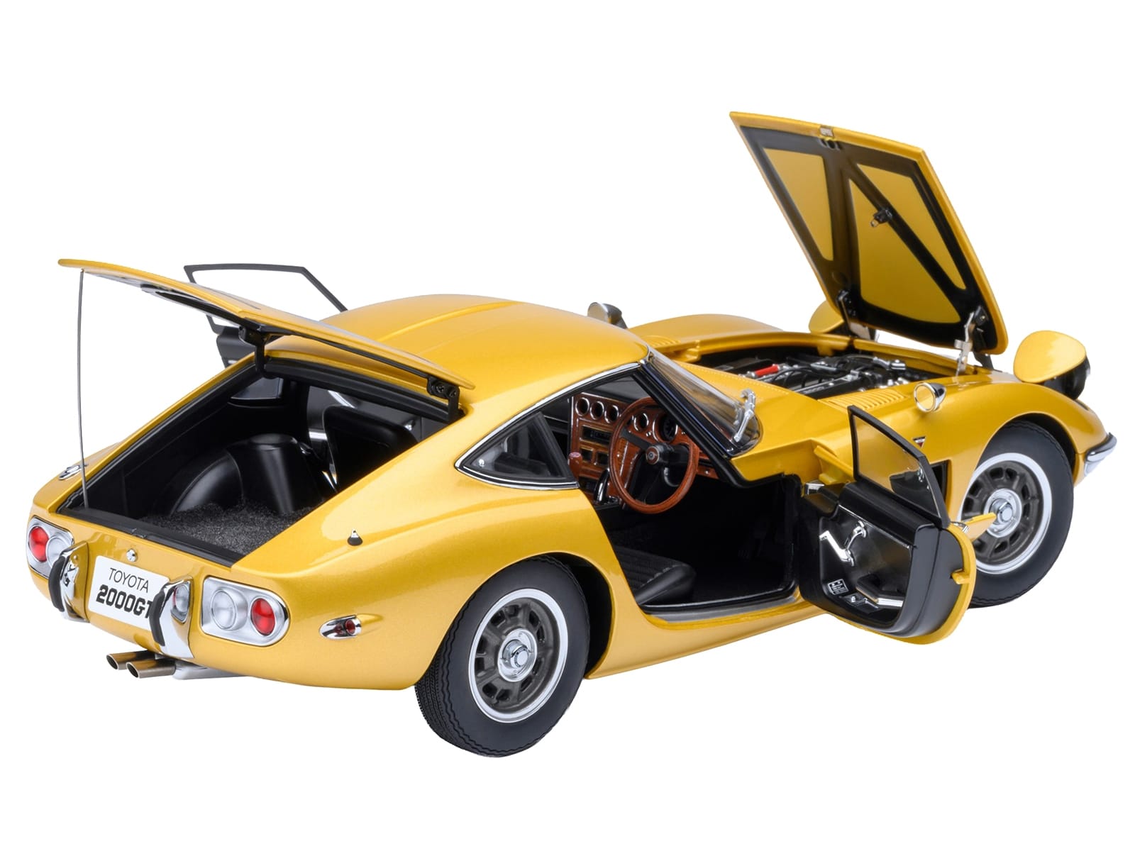 1967 Toyota 2000GT RHD (Right Hand Drive) Gold Metallic 1/18 Model Car by Autoart - Image 2