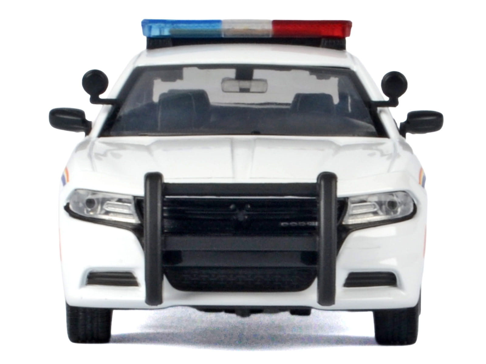 2023 Dodge Charger Pursuit Police Car "Royal Canadian Mounted Police (RCMP)" White with Flashing Light Bar and Front and Rear Lights and Sound 1/24 Diecast Model Car by Motormax - Image 3