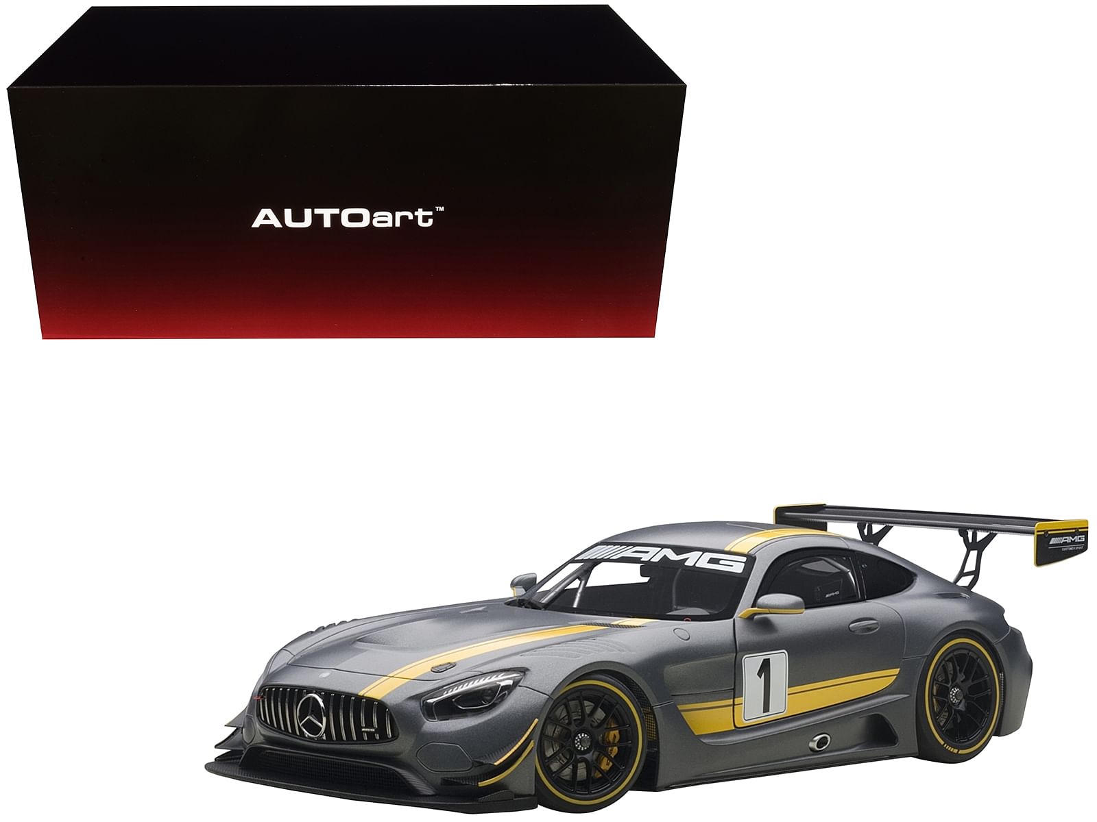 Mercedes AMG GT3 Presentation Car Grey #1 1/18 Model Car by Autoart