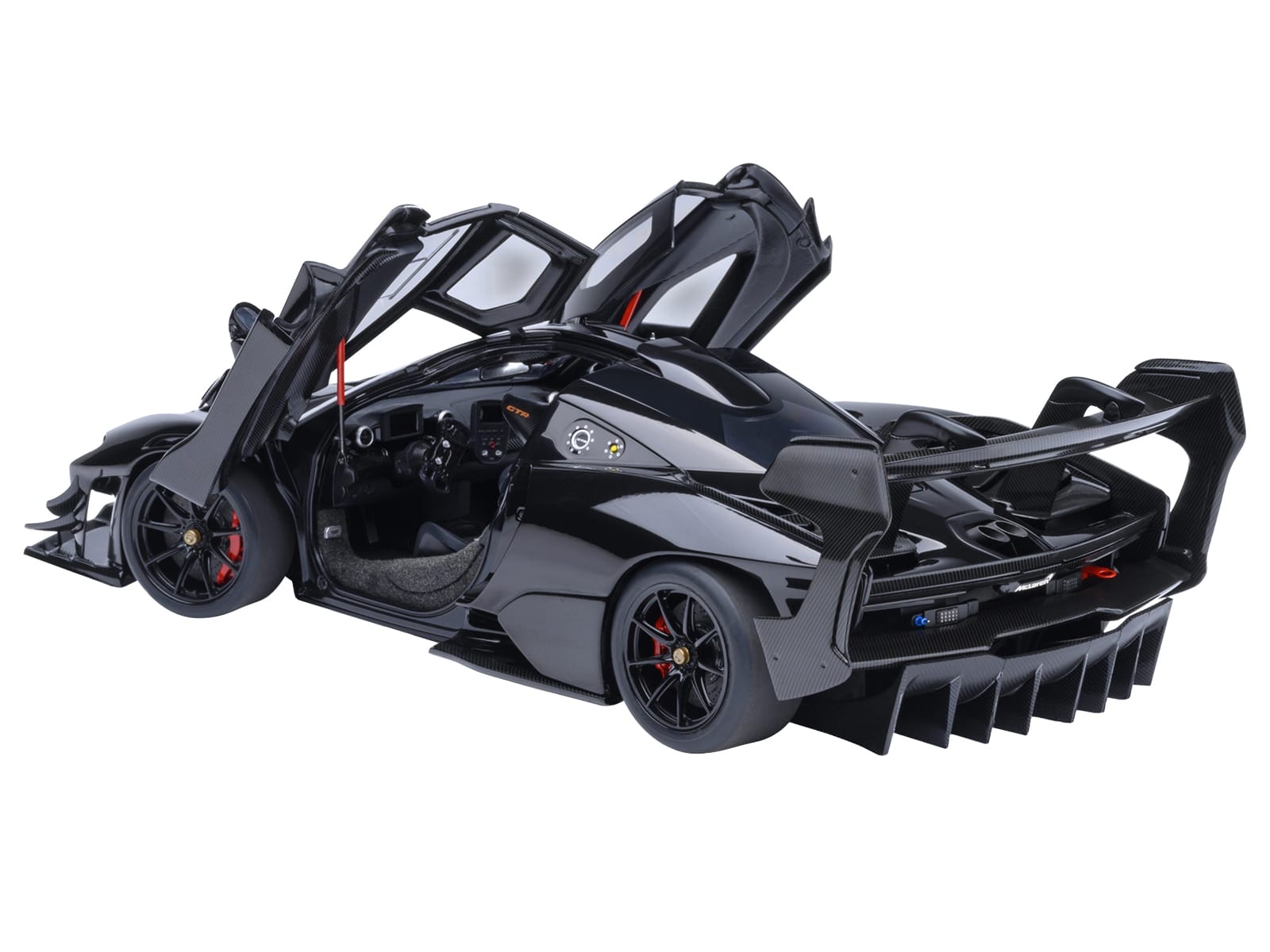 McLaren Senna GTR Onyx Black 1/18 Model Car by Autoart - Image 2