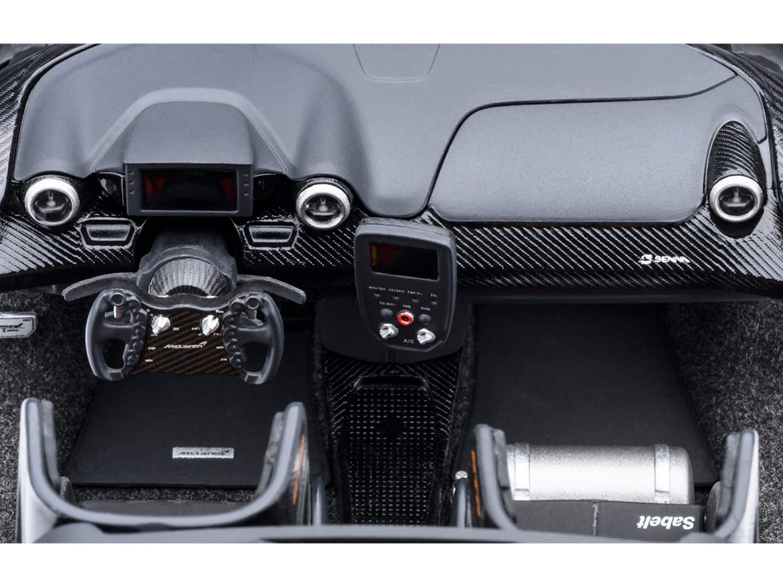 McLaren Senna GTR Orange with Black Top 1/18 Model Car by Autoart - Image 3