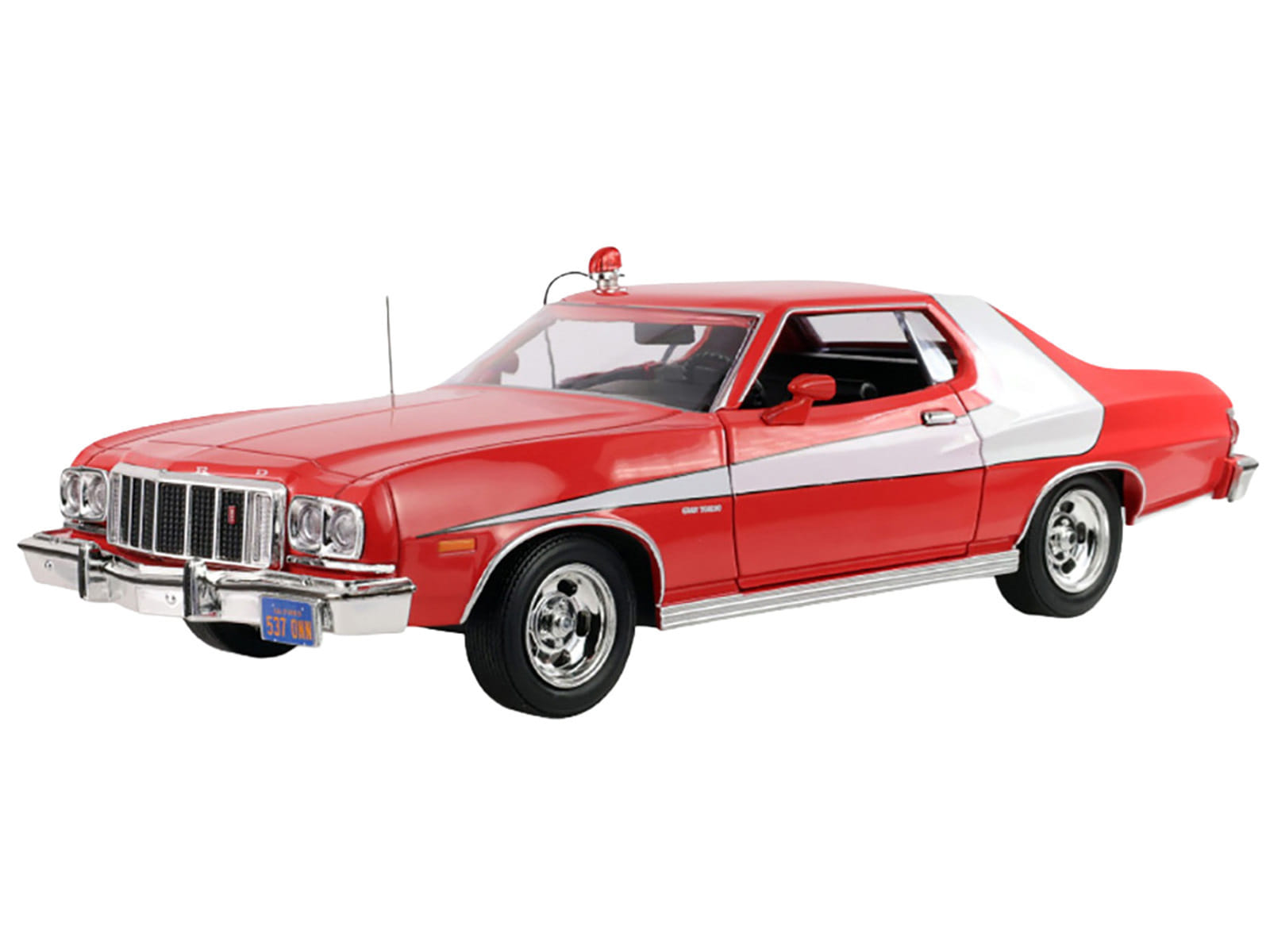 1976 Ford Gran Torino Red with White Graphics "Hollywood Greatest Hits" Series 1/24 Diecast Model Car by Greenlight - Image 2